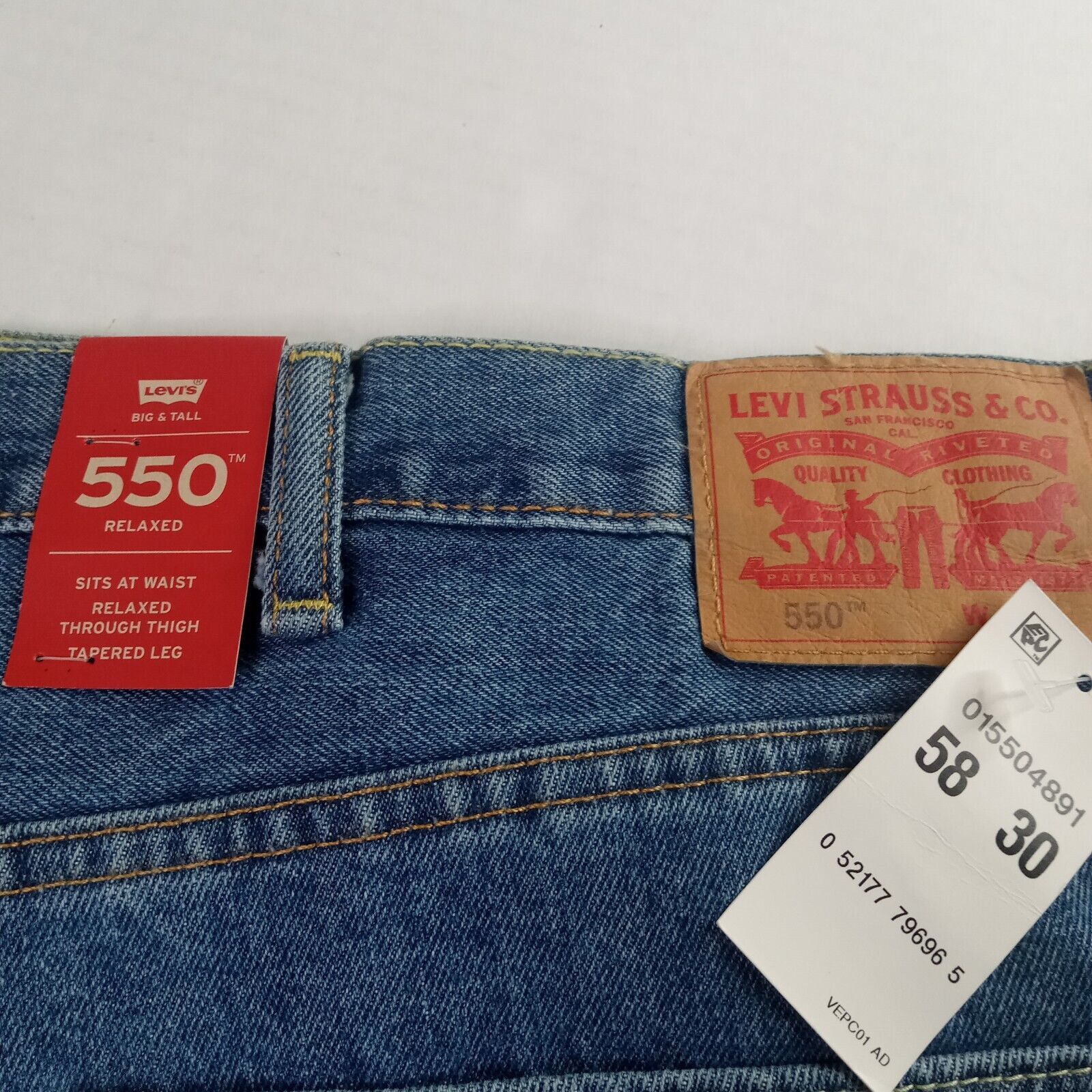 Levi's Levi's 550 Relaxed Jeans Men’s Size 58x30 Blue Loose Tapered Size US 44 / EU 60 - 8 Thumbnail