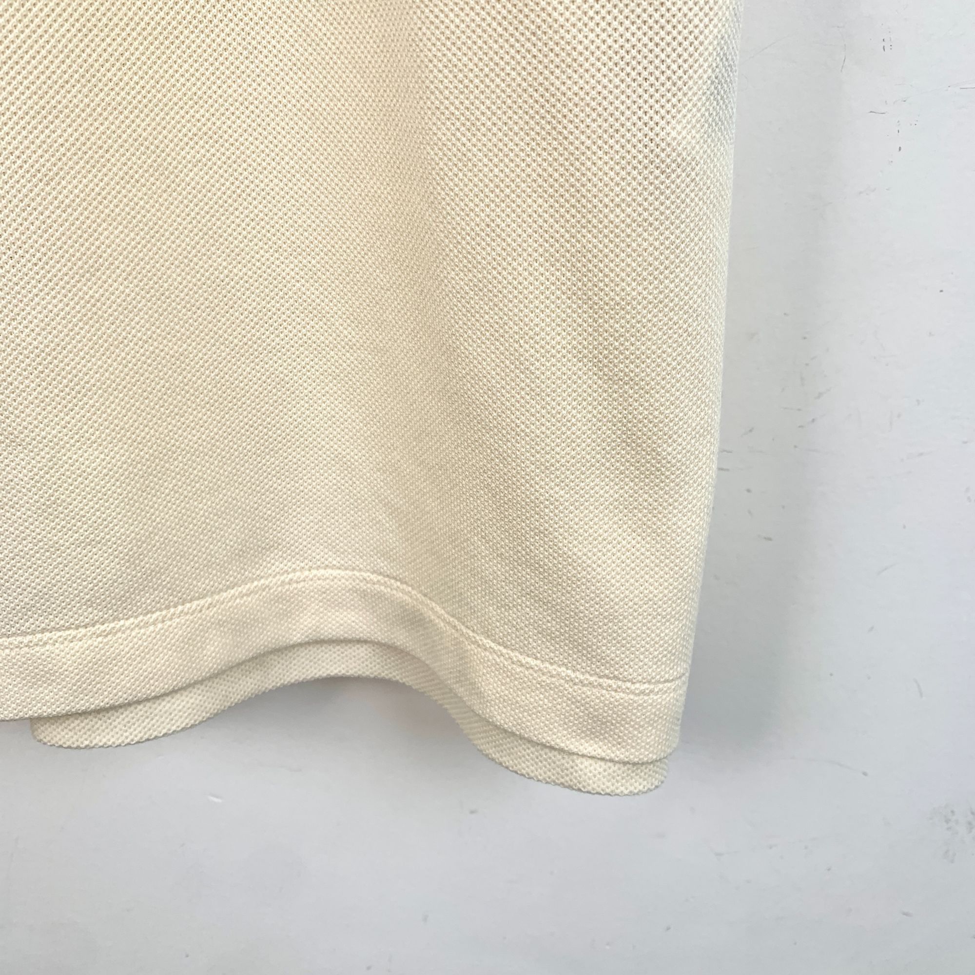 Gucci Gucci Mens Beige Polo Shirt With Embroidered Logo Short Slee Size US S / EU 44-46 / 1 - 4 Thumbnail
