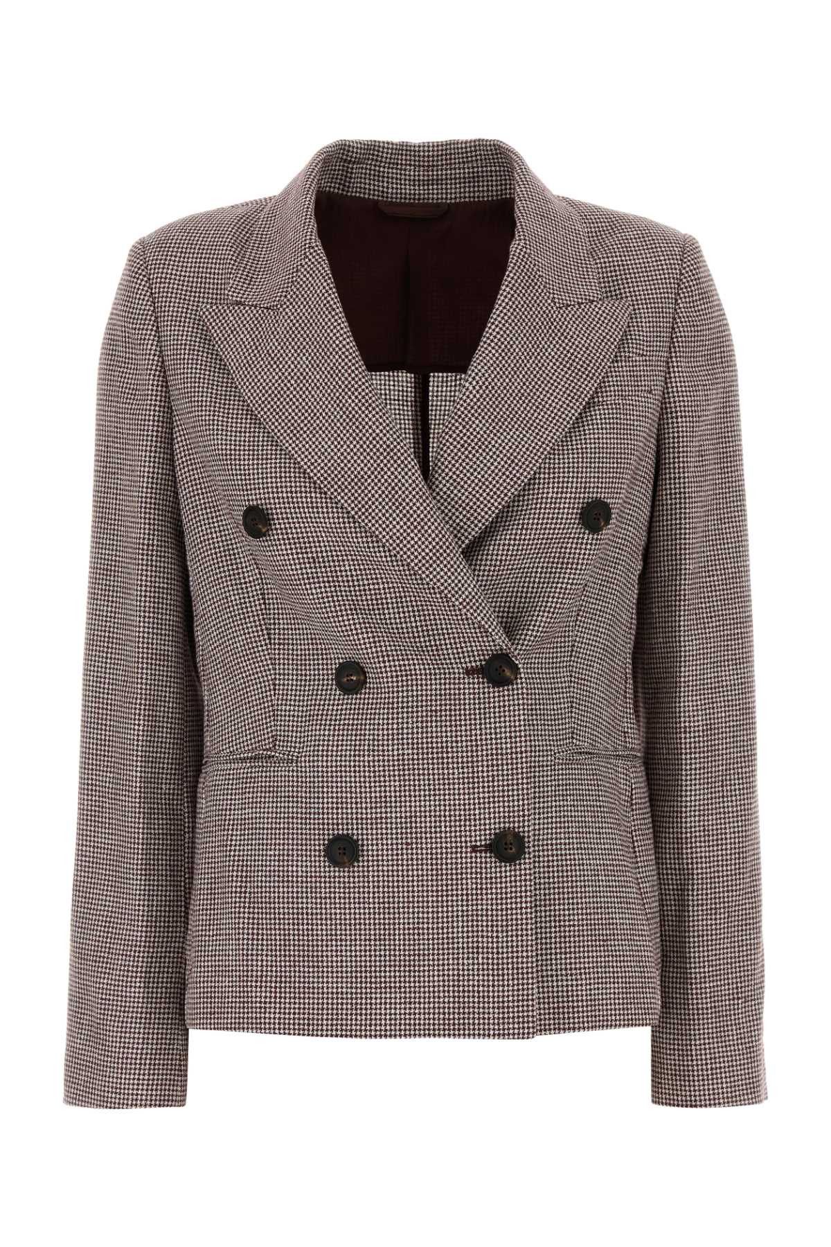 Brunello Cucinelli Embroidered Jersey Blazer Size M / US 6-8 / IT 42-44 - 1 Thumbnail