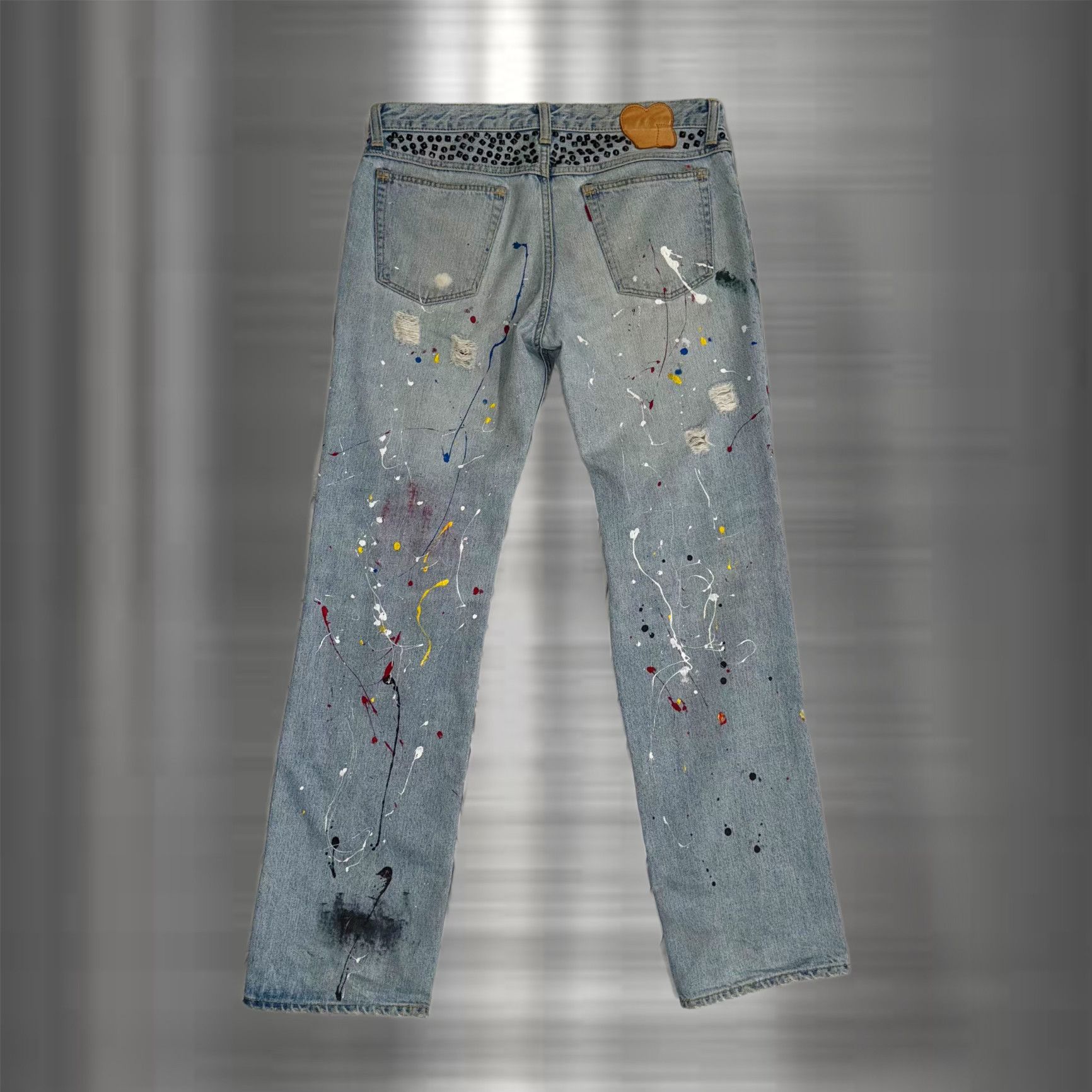 Number (N)ine × Takahiromiyashita The Soloist. Number (n)ine SS06 Studded Painters Denim Size US 30 / EU 46 - 3 Thumbnail