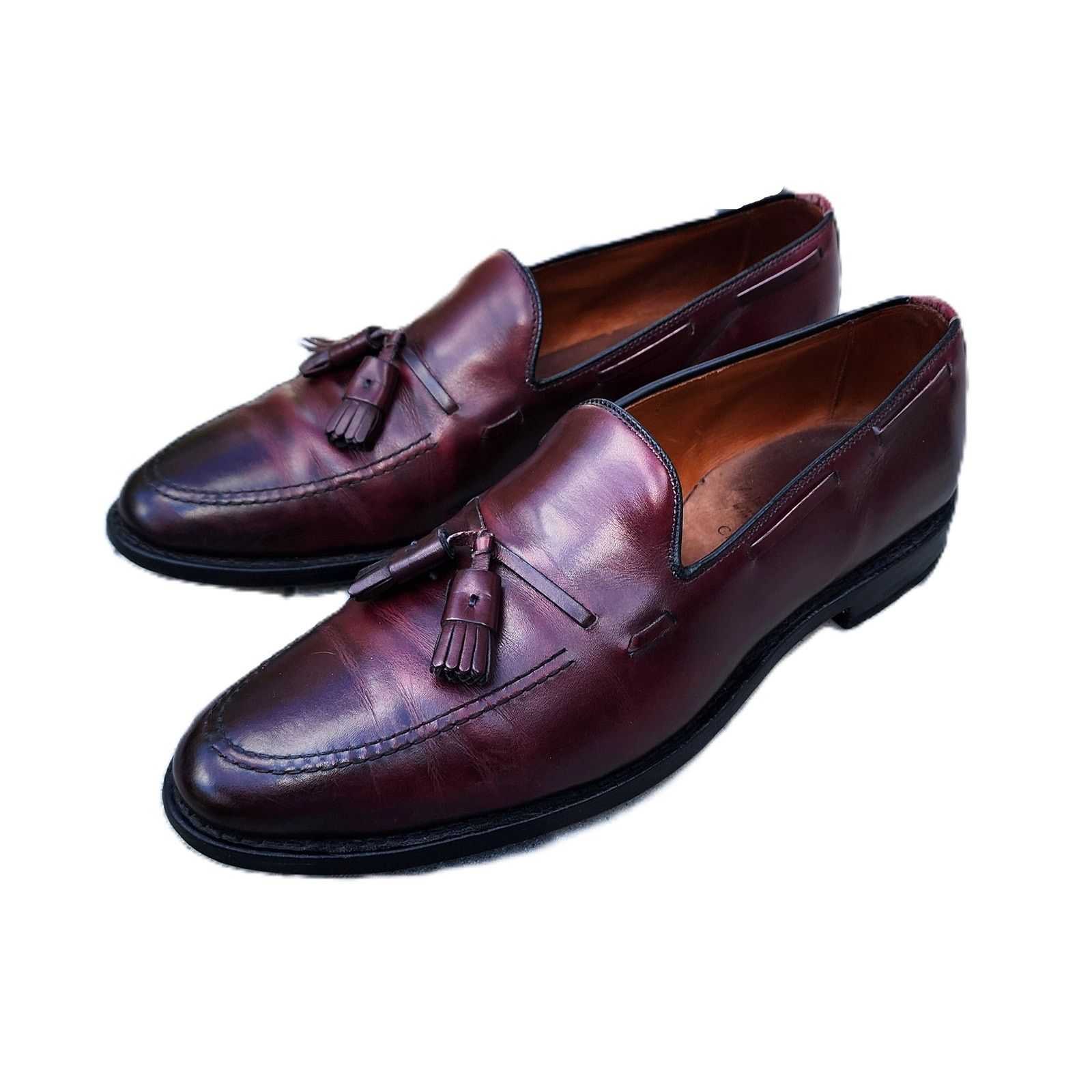 Allen Edmonds Allen Edmonds Burgundy Grayson Tassel Leather Loafer 10 Size US 10 / EU 43 - 10 Thumbnail