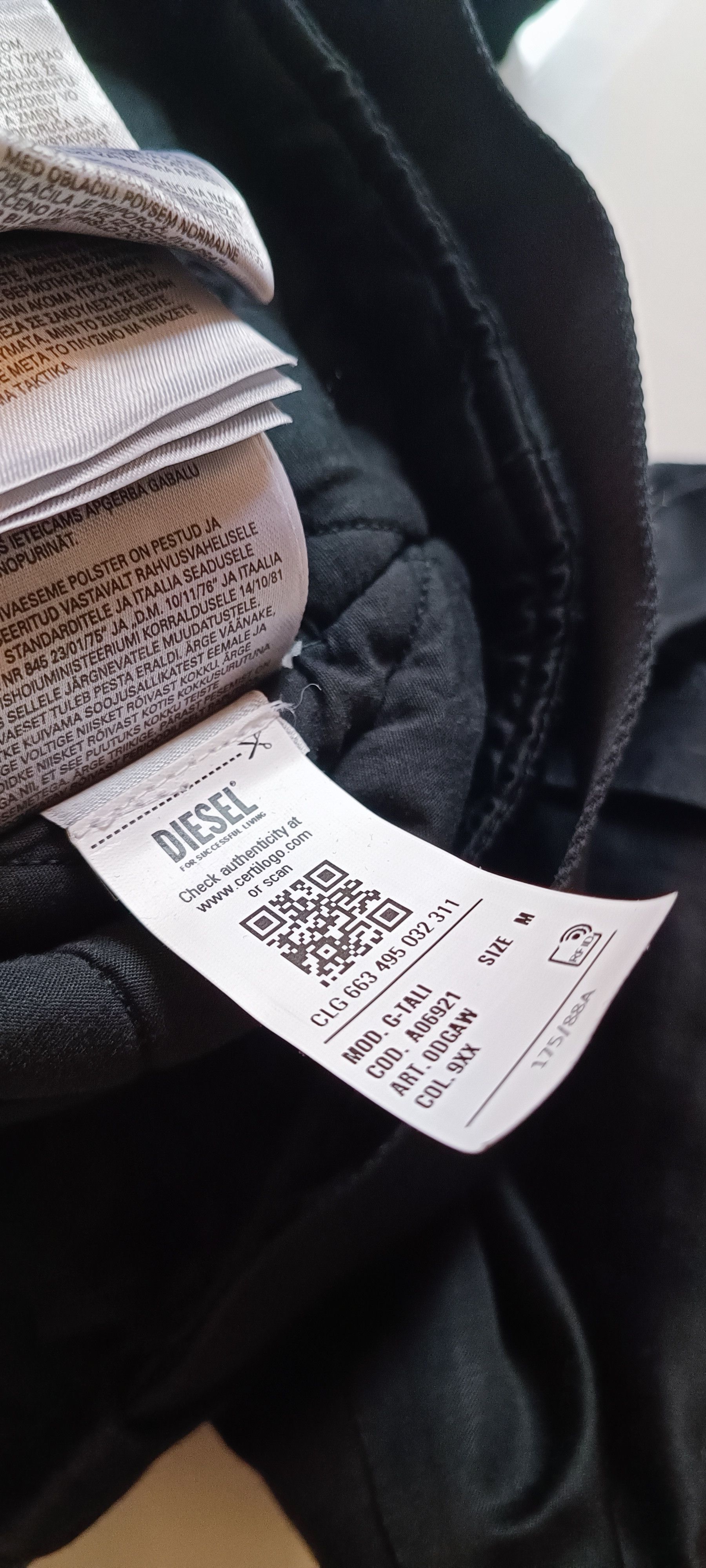 Designer × Diesel Diesel G-Tali Jacket in Black Size M / US 6-8 / IT 42-44 - 12 Thumbnail
