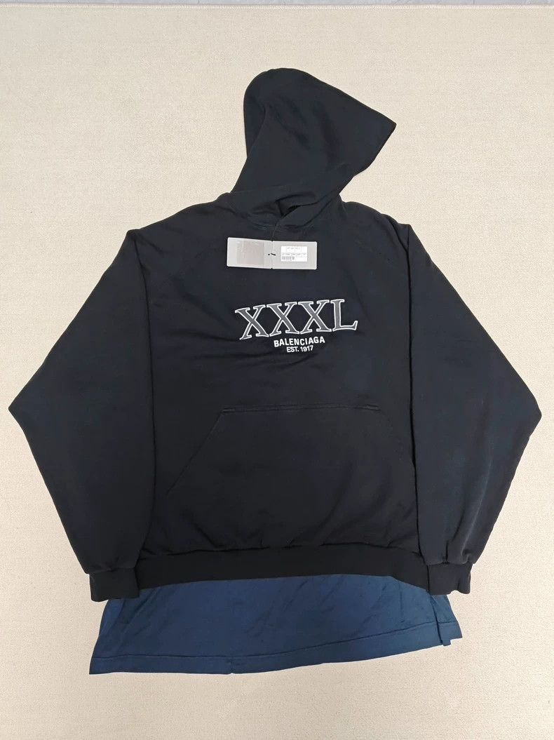 トップス BALENCIAGA 22AW XXXL Hoodie Balenciaga XXXL Hoodie Black Men's - US