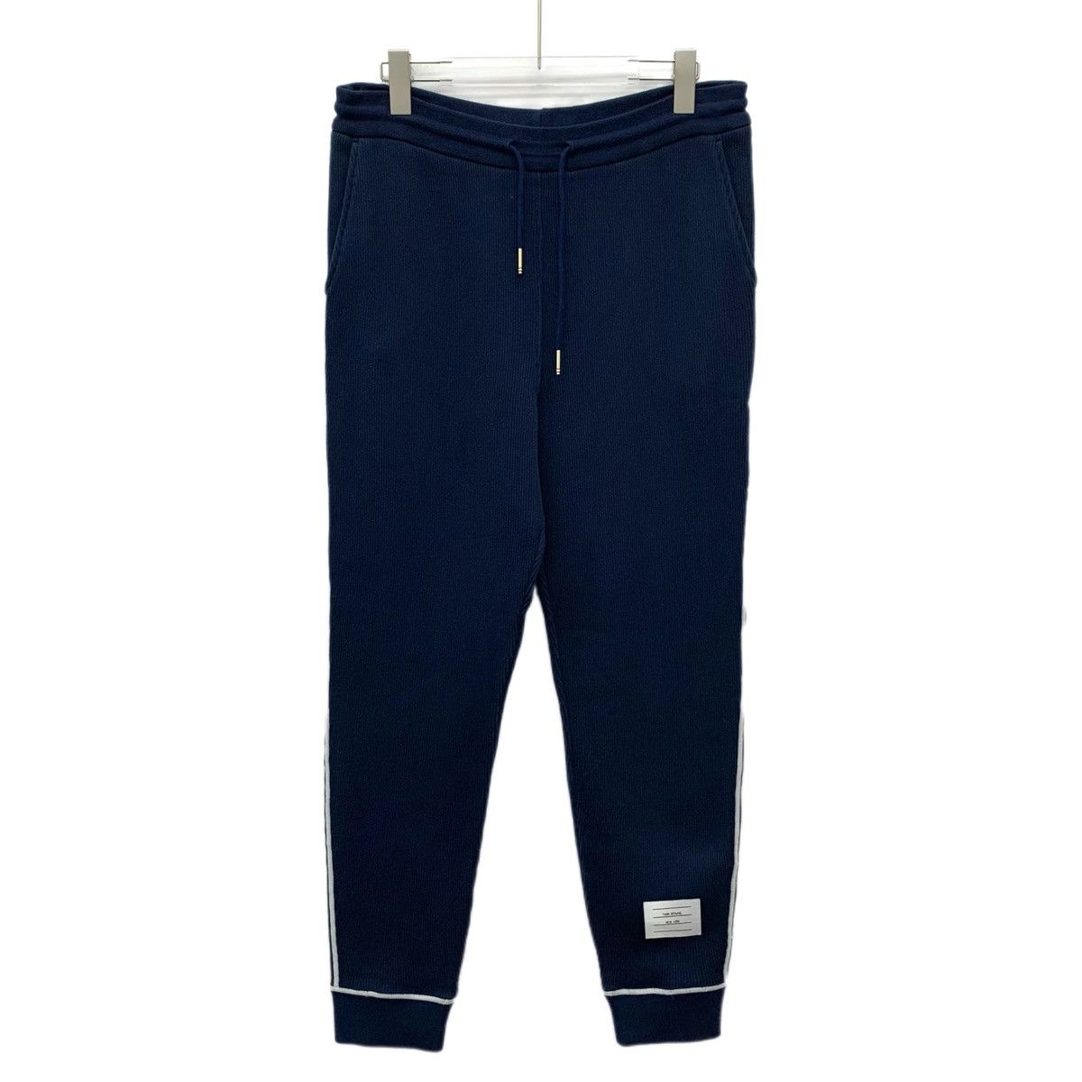Thom Browne THOM BROWNE 22FW Dark Blue Cotton Casual Sweatpants K26WX Size US 30 / EU 46 - 1 Thumbnail