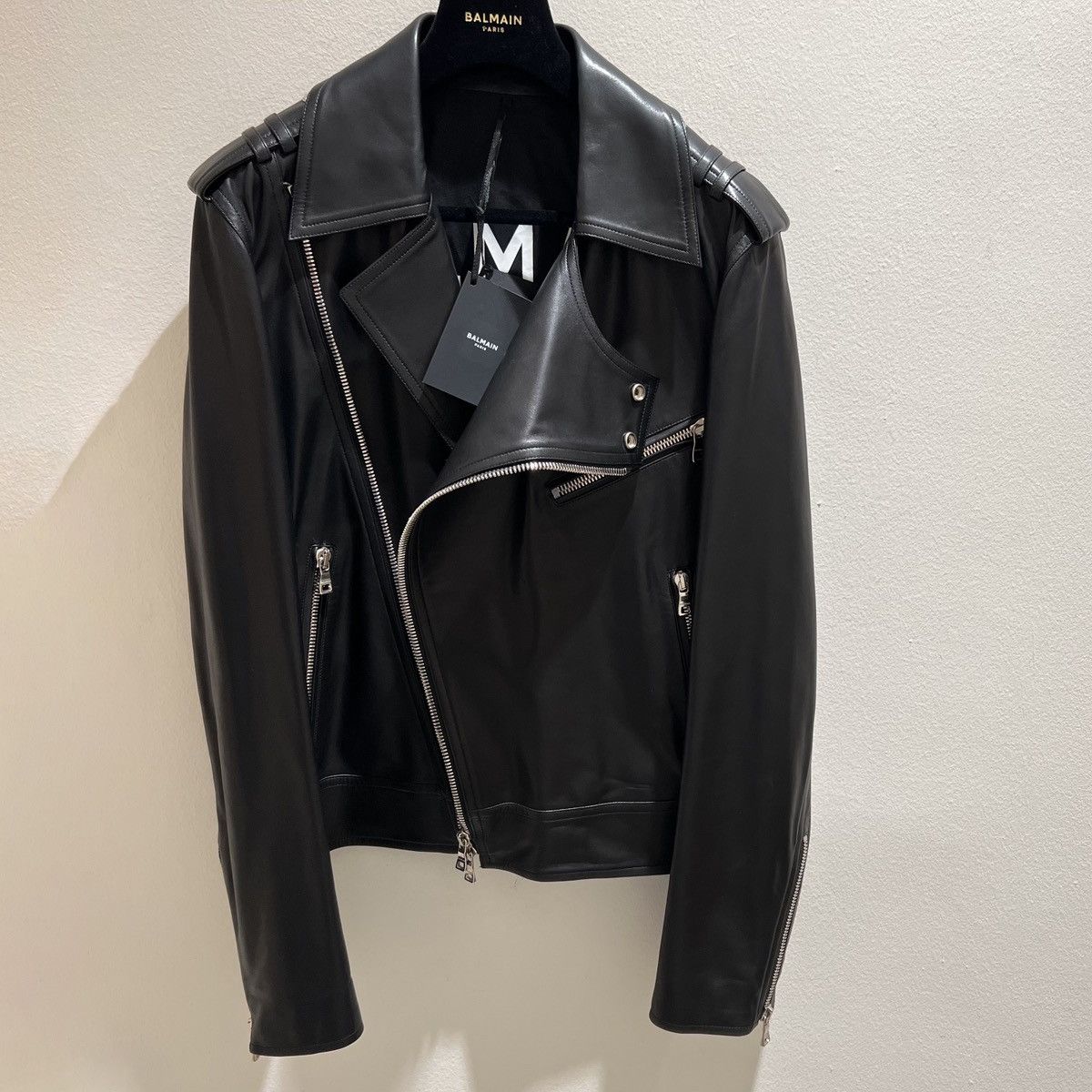 Balmain Balmain Leather Jacket in Medium Size US M / EU 48-50 / 2 - 1 Thumbnail