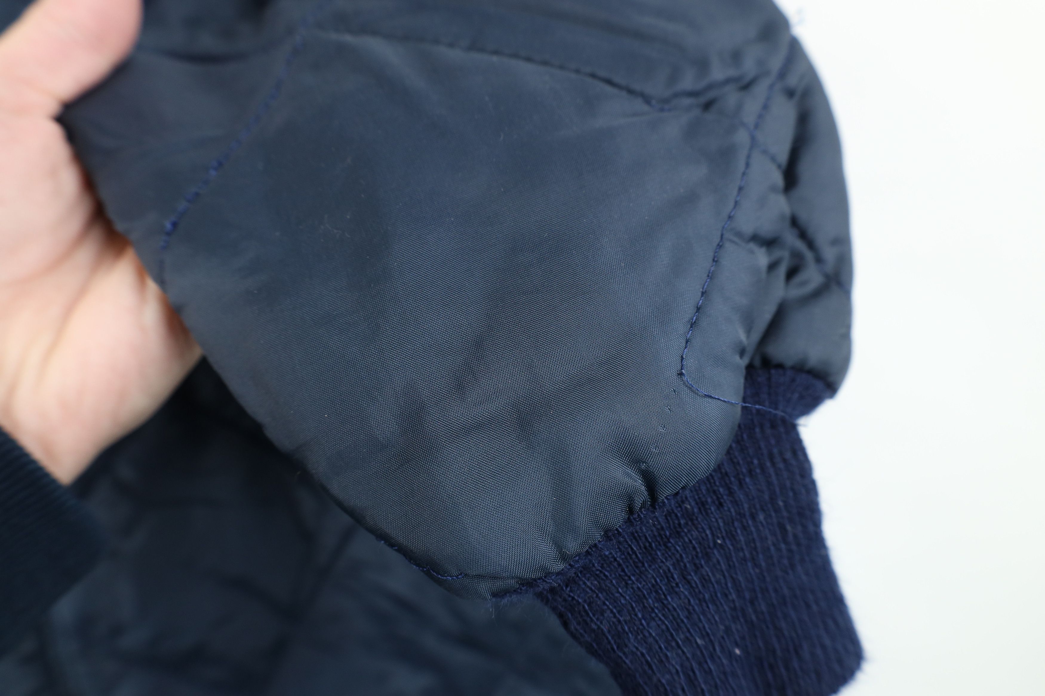 Vintage Vintage 70s Streetwear Quilted Mechanic Workwear Jacket Blue Size US M / EU 48-50 / 2 - 7 Thumbnail
