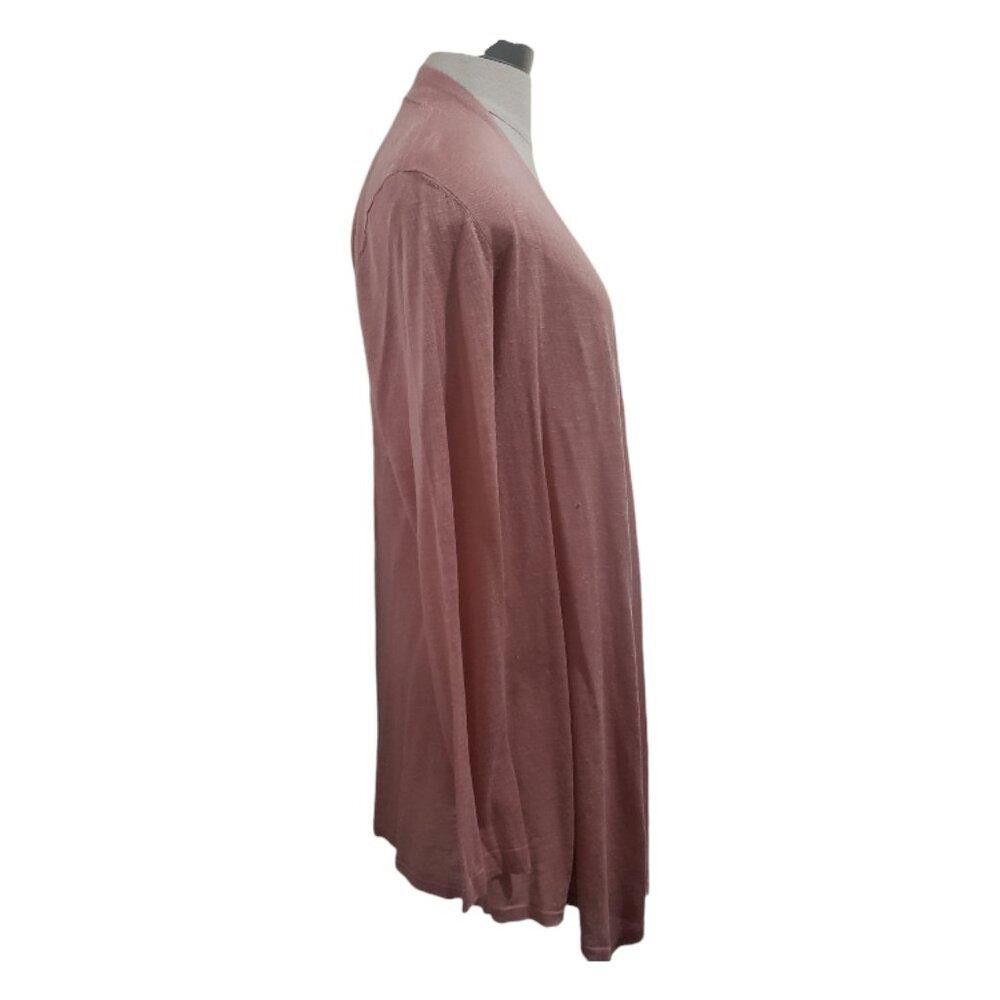 Eileen Fisher CT1818 Eileen Fisher Rose Open Long Sleeve Cardigan M Size M / US 6-8 / IT 42-44 - 2 Thumbnail