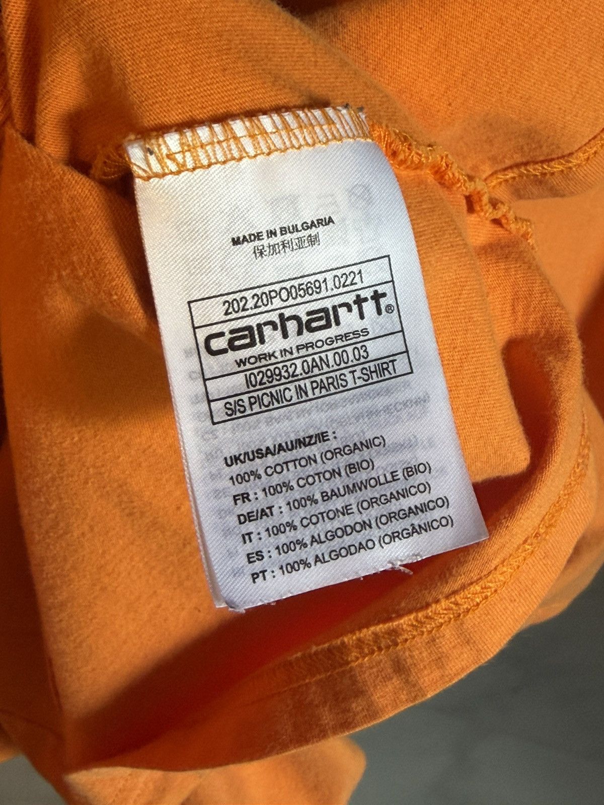 Carhartt Wip WIP Picnic in Paris Tee Size US L / EU 52-54 / 3 - 6 Thumbnail