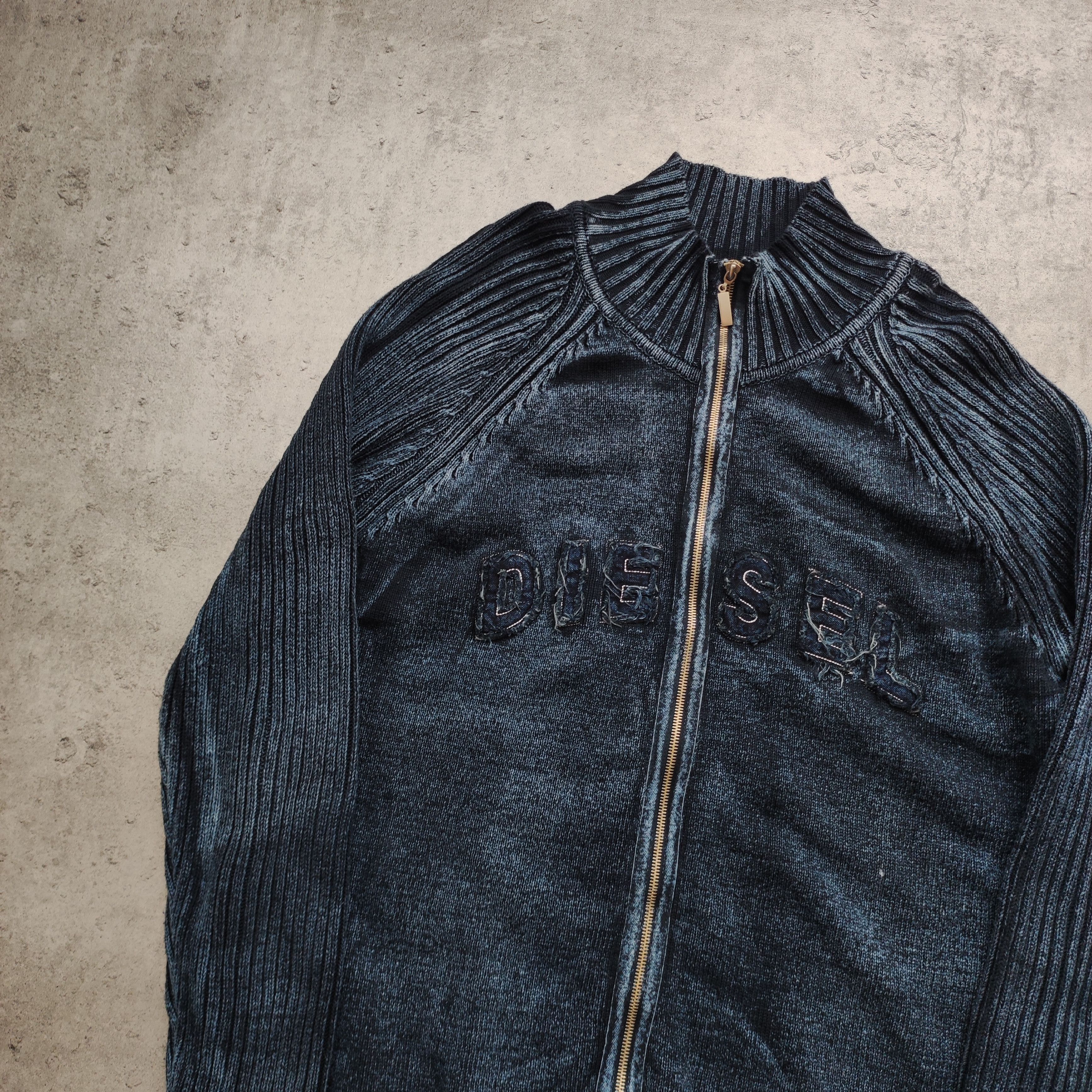 Diesel Vintage y2k Skate 00s Diesel Industry CO Zip Sweater Size US XXL / EU 58 / 5 - 3 Thumbnail
