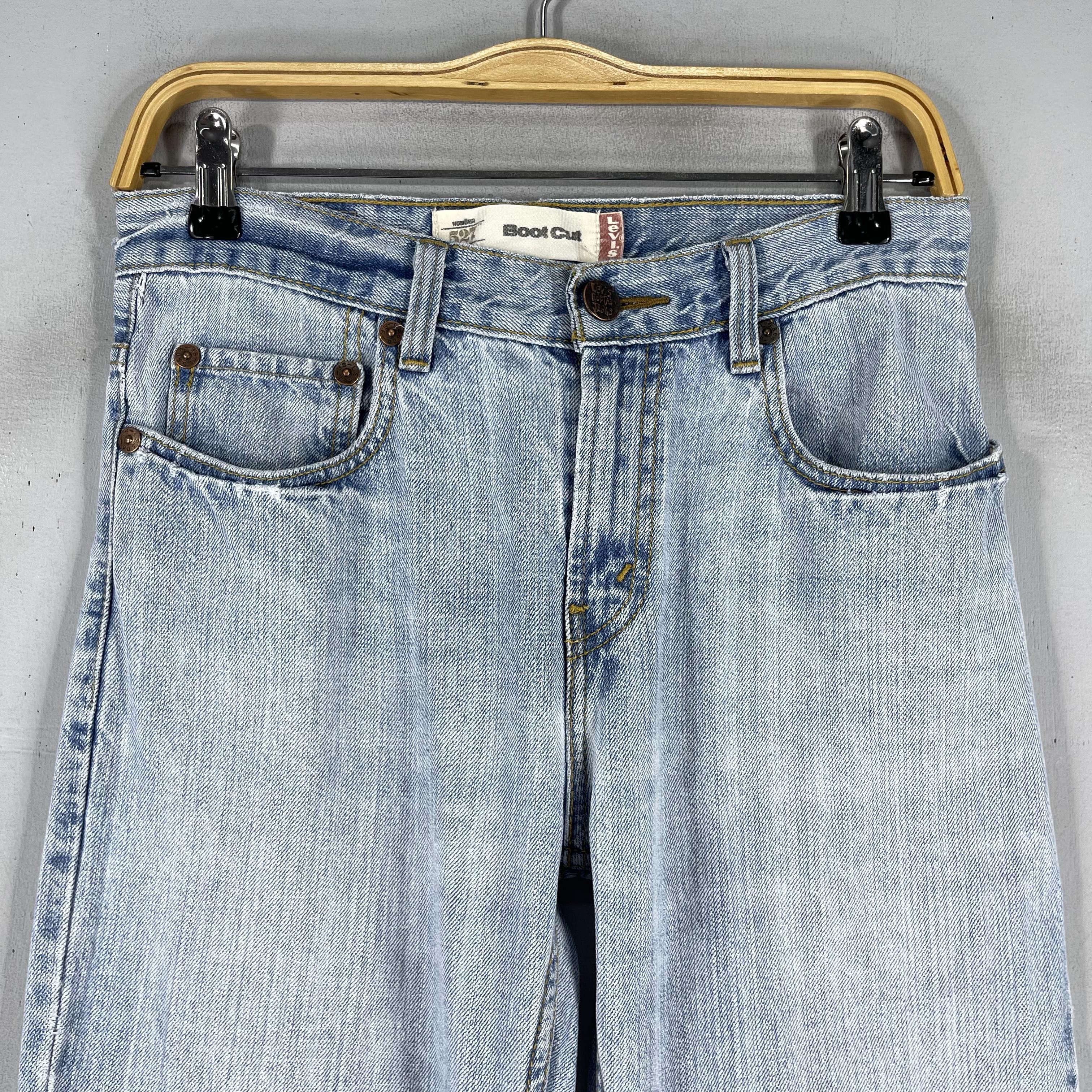 Levi's × Vintage Size 28 Vintage Distressed Levis 527 Slim Bootcut Jeans Size 28" / US 6 / IT 42 - 2 Thumbnail