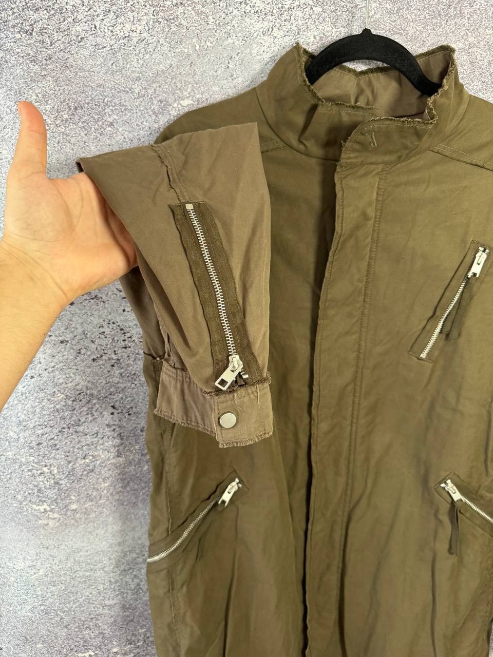 Allsaints AllSaints Green Utility Logan Jacket/Parka Japanese Cloth M Size US M / EU 48-50 / 2 - 10 Thumbnail