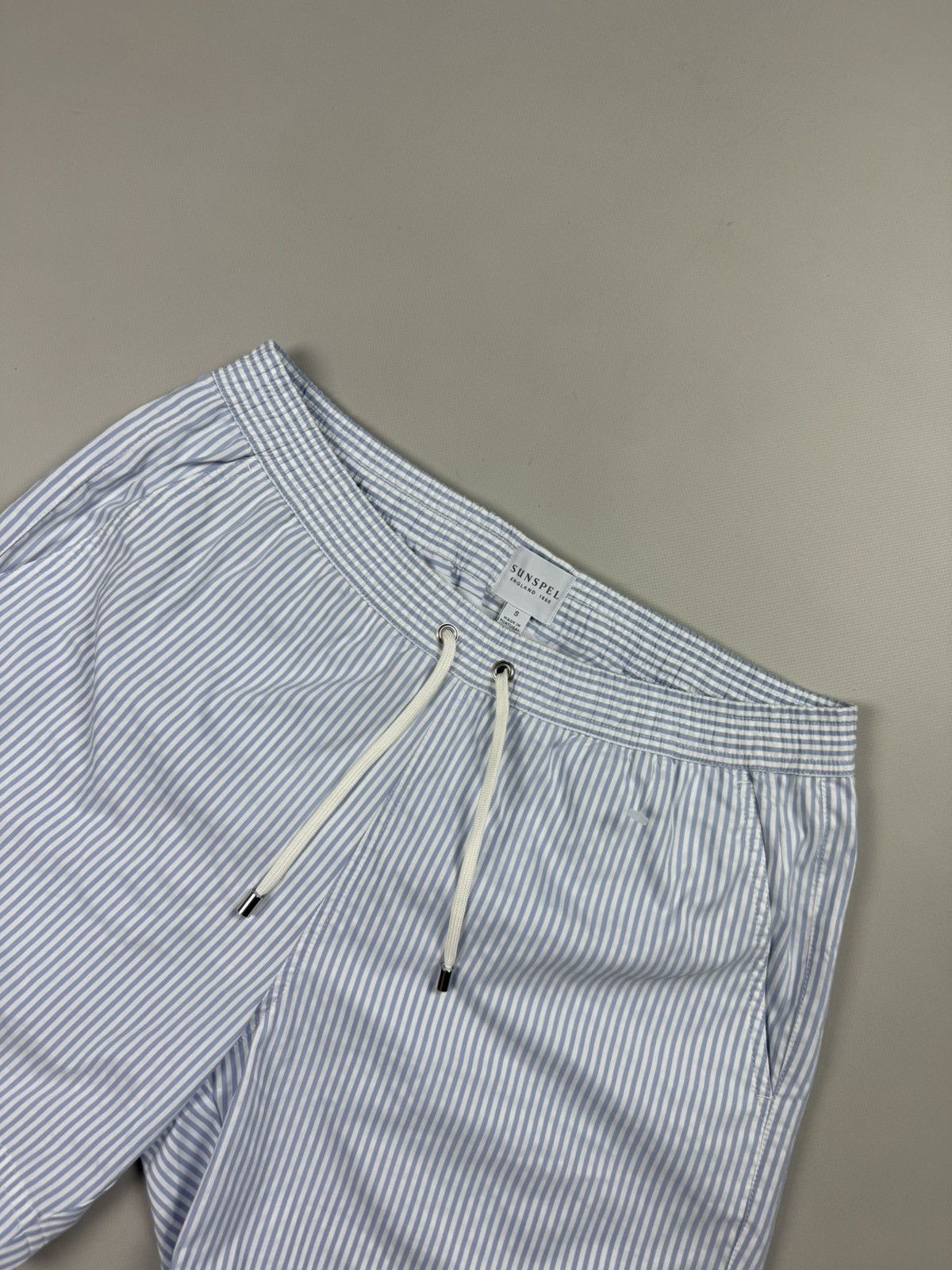 Sunspel Sunspel Men’s Striped Beach Swimming Shorts Size S Size US 30 / EU 46 - 4 Thumbnail
