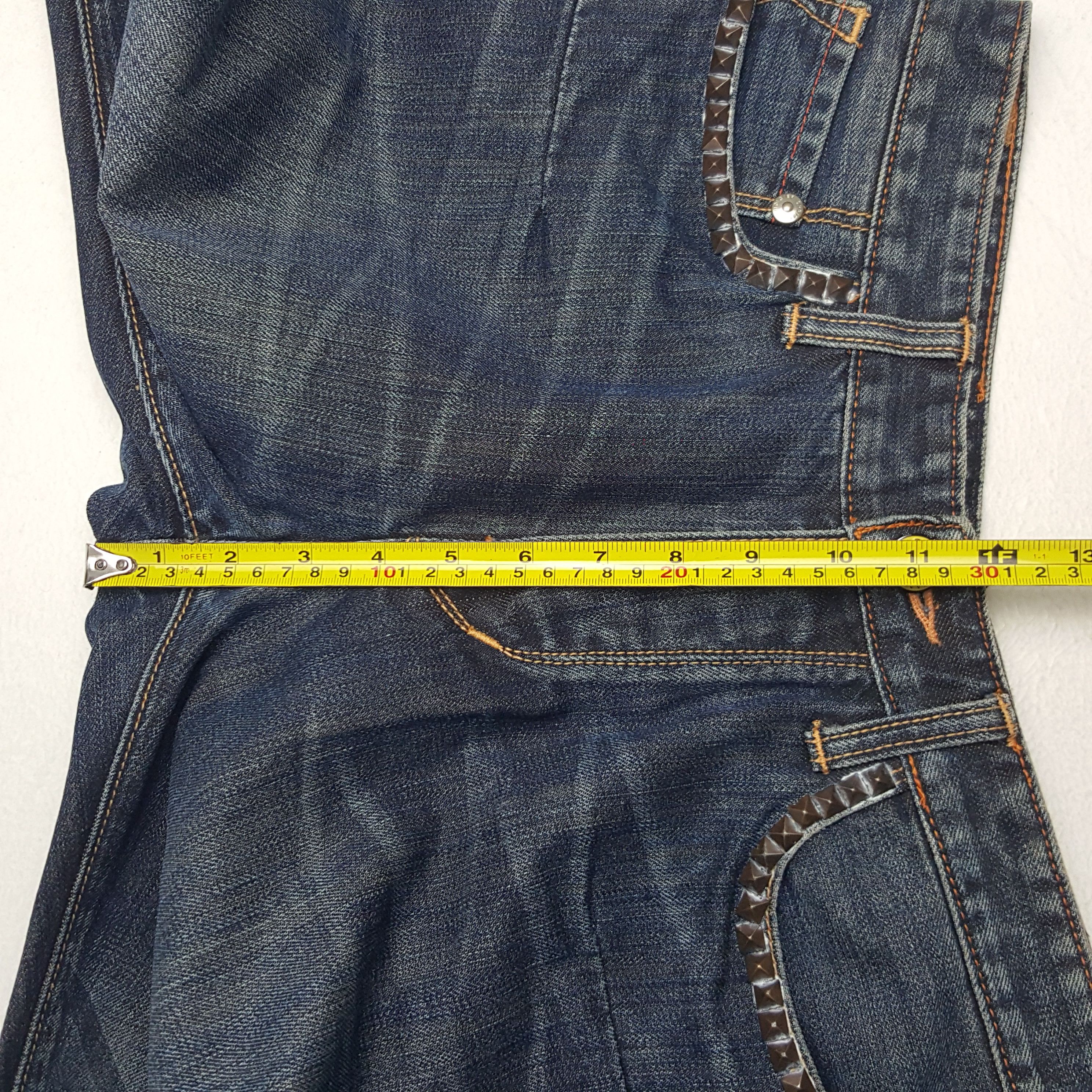 Christian Audigier × Vintage Vintage Christian Audigier Custom Art Logo Denim Jeans Size US 30 / EU 46 - 8 Thumbnail