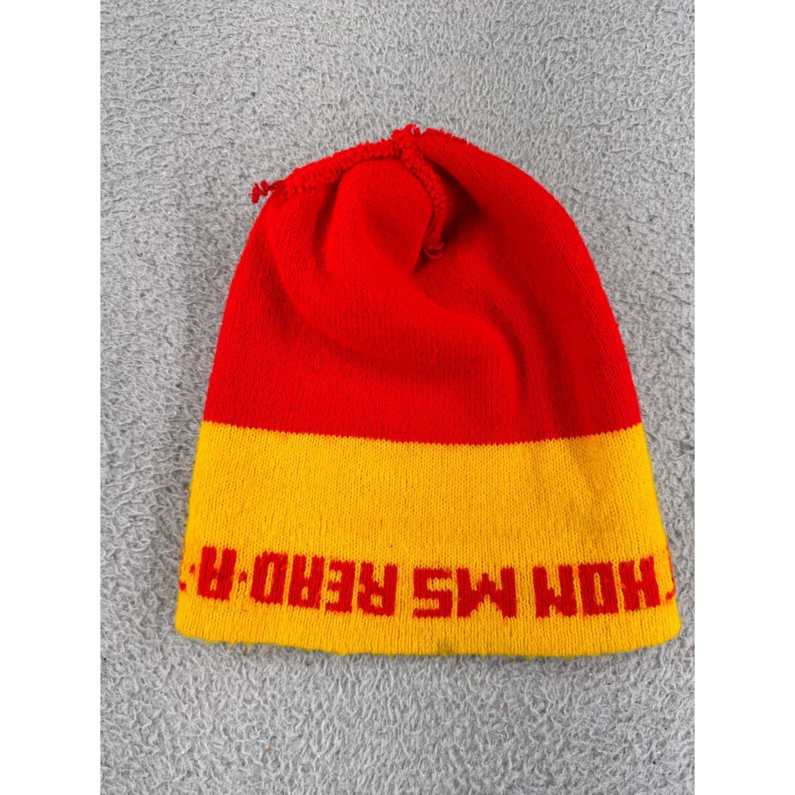 Vintage Beanie Toque One Size Red Ms. Read-A-Thon Teacher Educator Reading Womens Size ONE SIZE - 3 Thumbnail