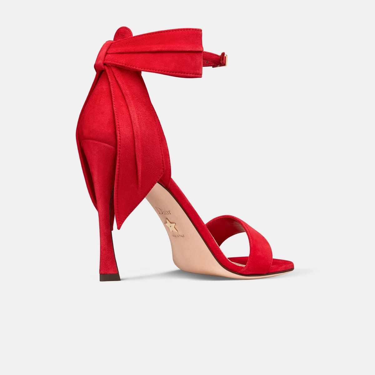 Dior o1bcso1str0225 Heeled Sandal in Red Size US 7 / IT 37 - 3 Thumbnail