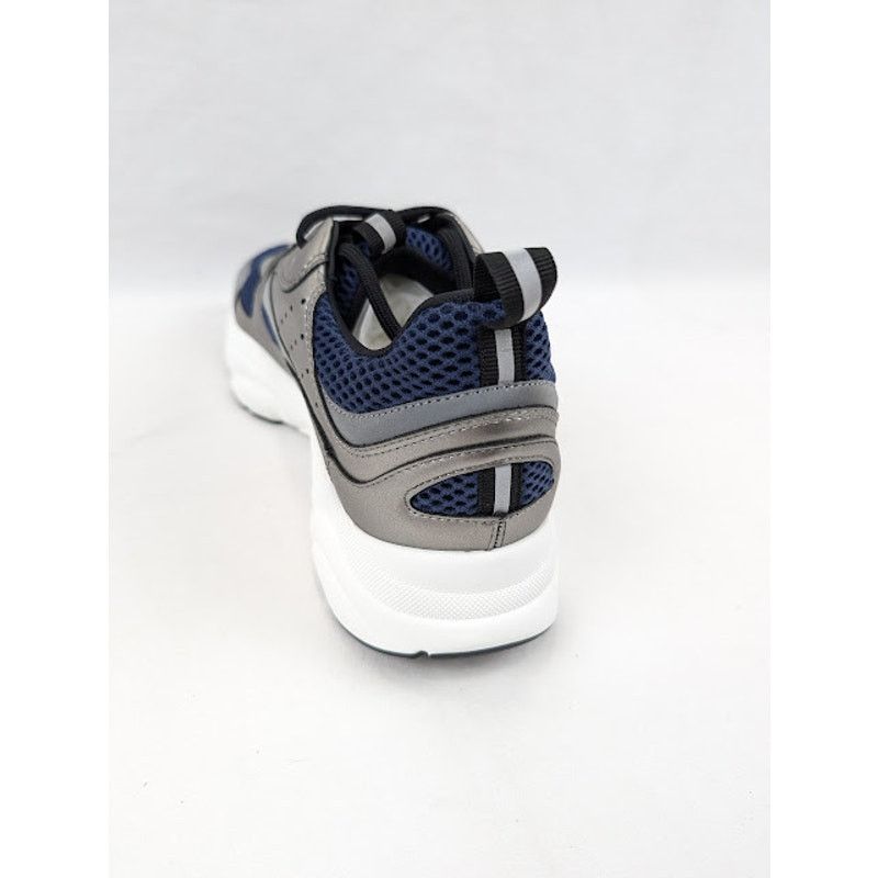Dior o1rshd1 B22 Calfskin Mesh Sneakers in Grey/Blue Size US 8 / EU 41 - 11 Thumbnail