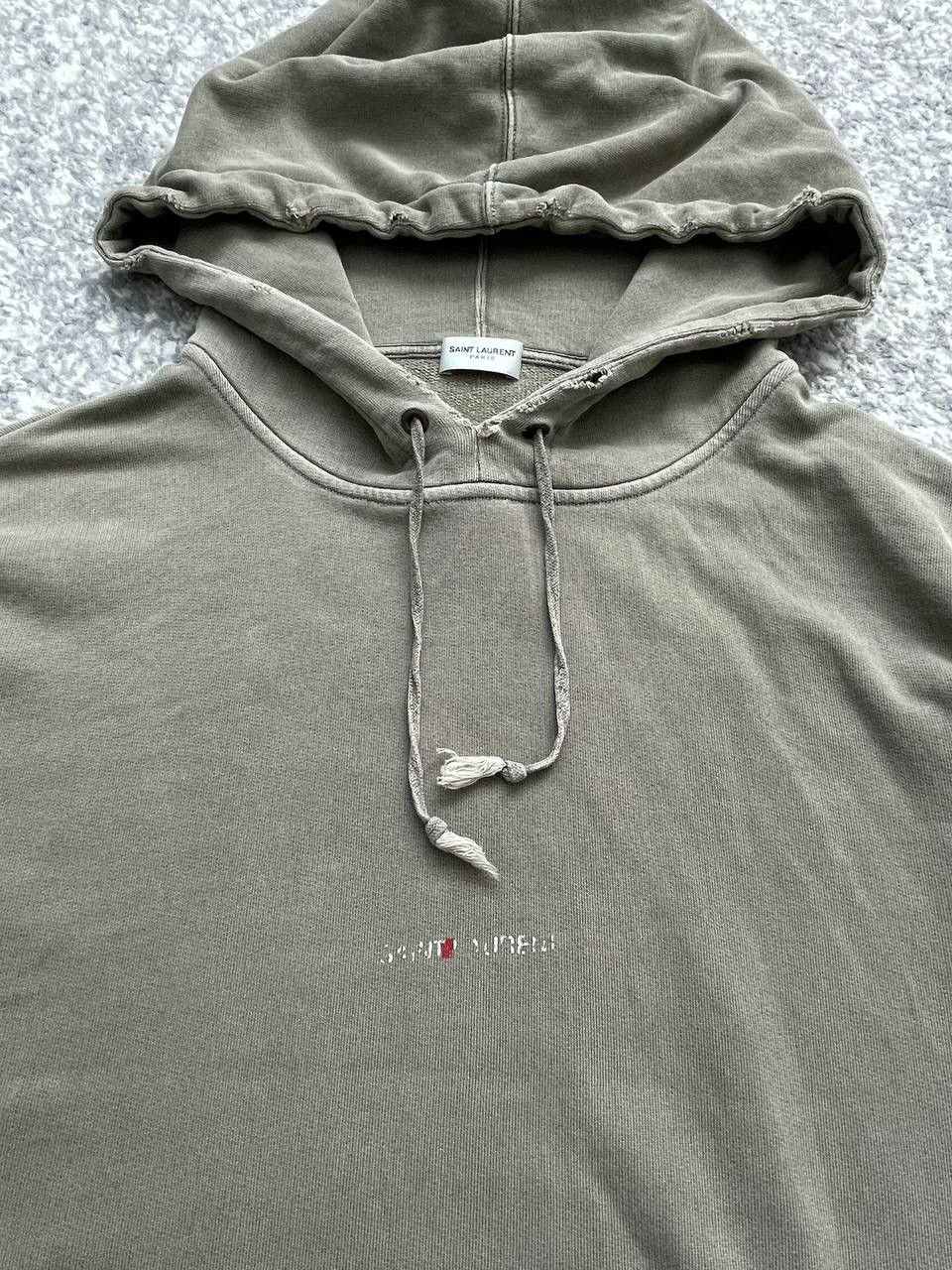 Saint Laurent Paris Saint laurent paris avantgarde distressed hoodie Size US L / EU 52-54 / 3 - 7 Thumbnail