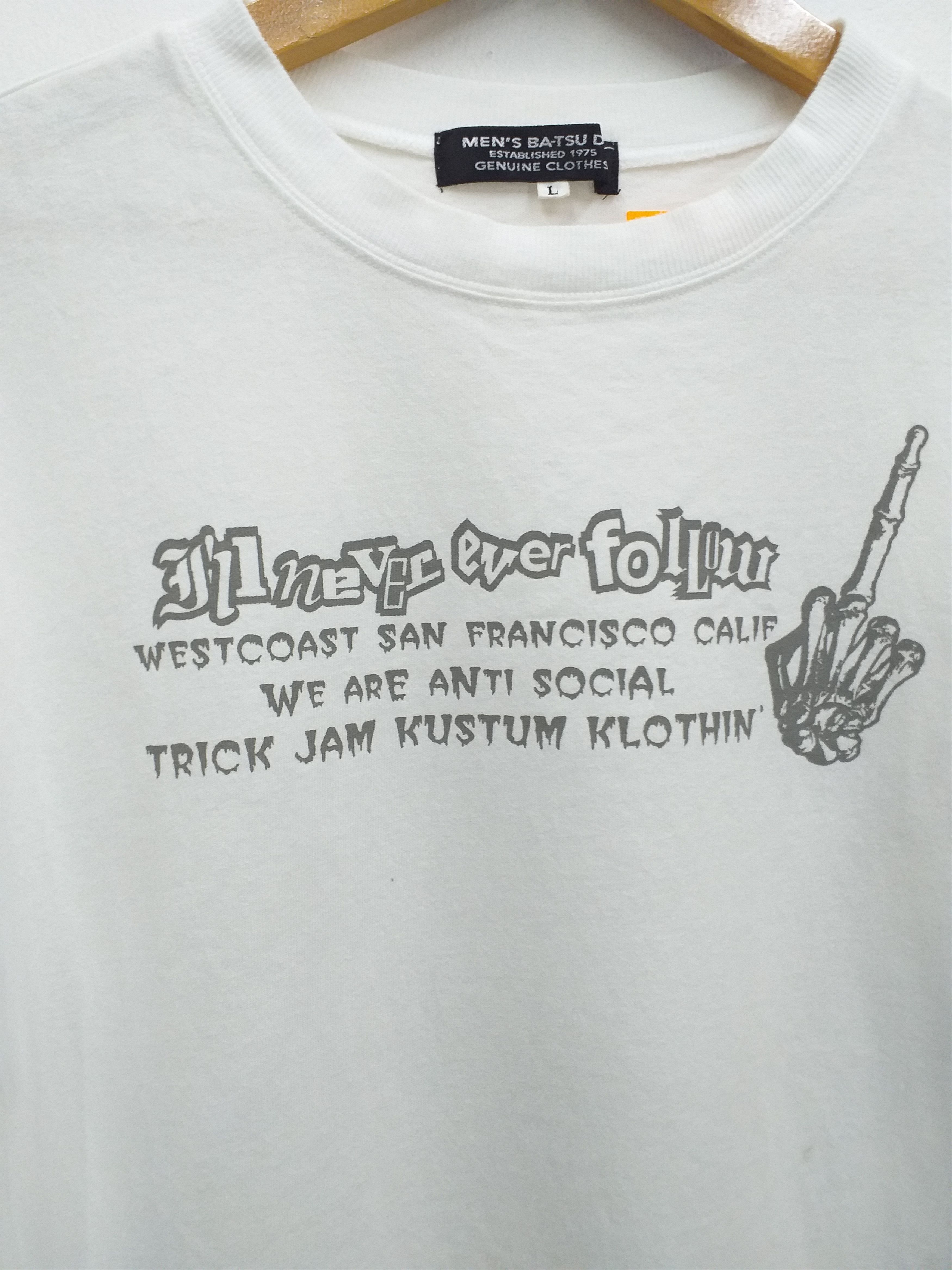 Japanese Brand Men's Ba-tsu Vintage Japanese Band T-Shirt -C070 Size US M / EU 48-50 / 2 - 3 Thumbnail