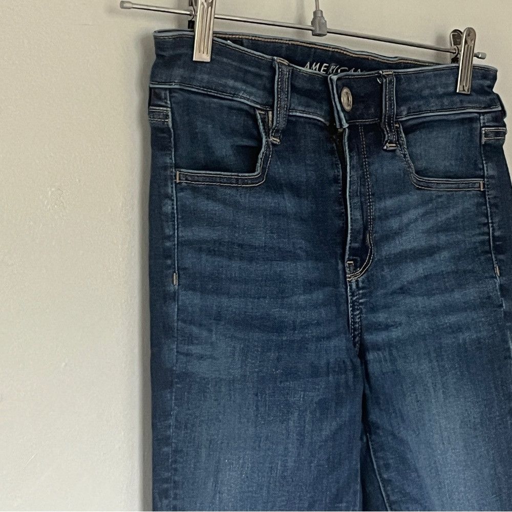 American Eagle Outfitters AEO American Eagle High Rise Next Level Jeans 2 Short Size 24" / US 00 / IT 34 - 3 Thumbnail