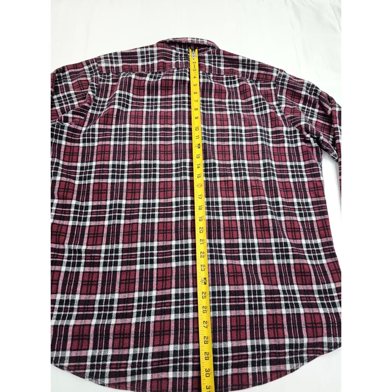 Vintage VTG Fieldmaster Perma Prest Flannel Shirt Men XL – Red Black Plaid Outdoor Size US XL / EU 56 / 4 - 7 Thumbnail
