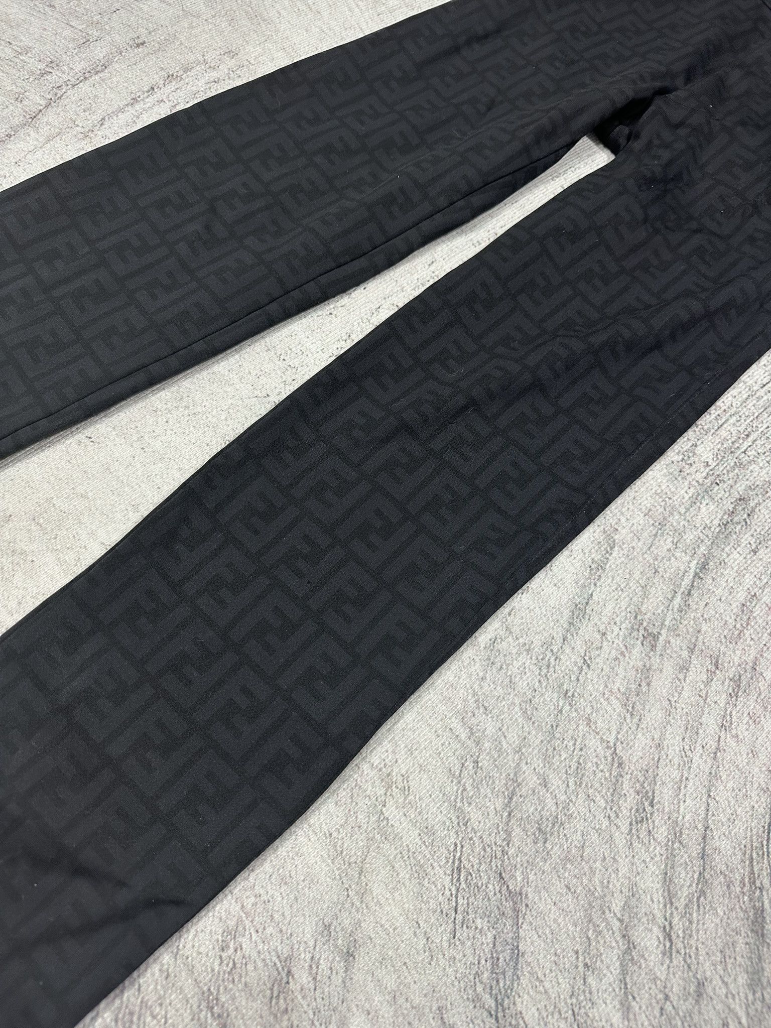 Fendi Fendi Pants Vintage Zucca FF Monogram Logo Black Size 28" / US 6 / IT 42 - 3 Thumbnail