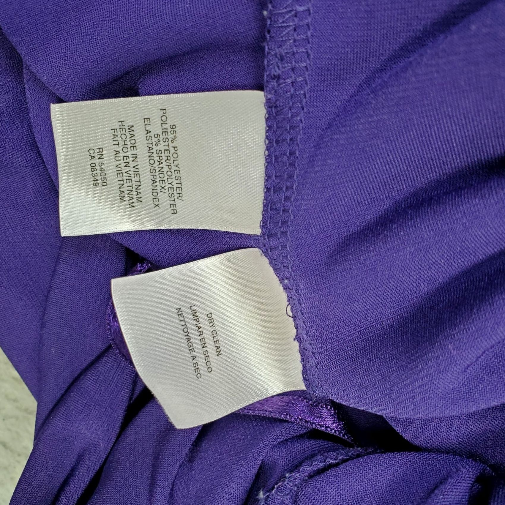 Jones New York Jones New York Dress Womens 8 Purple Tank Dress Polyester Sleeveless Knee Length Vintage? Pre-owned Size M / US 6-8 / IT 42-44 - 4 Thumbnail