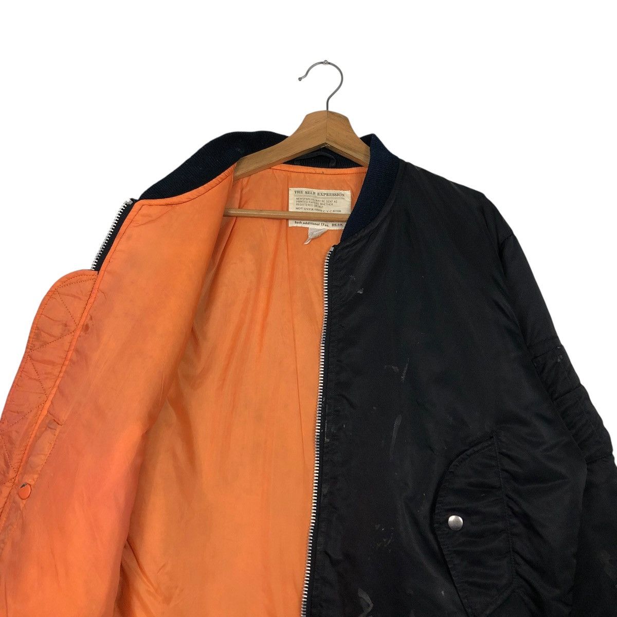 Japanese Brand 🔥VINTAGE BOMBER JACKET MA-1 MILITARY IRISH ISSEY MIYAKE Size US M / EU 48-50 / 2 - 14 Thumbnail