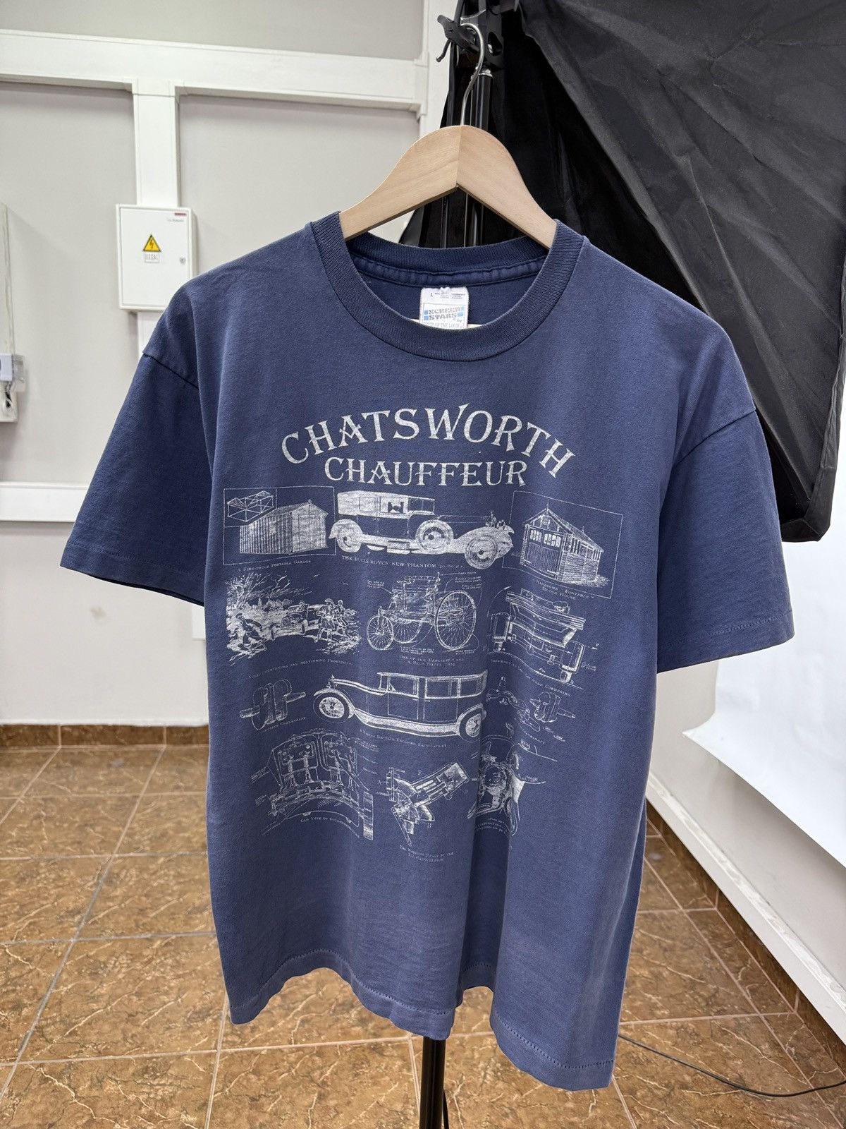Fruit Of The Loom 🇬🇧 Vintage 90s Chatsworth House The Rolls Royce New Phantom Size US L / EU 52-54 / 3 - 1 Thumbnail