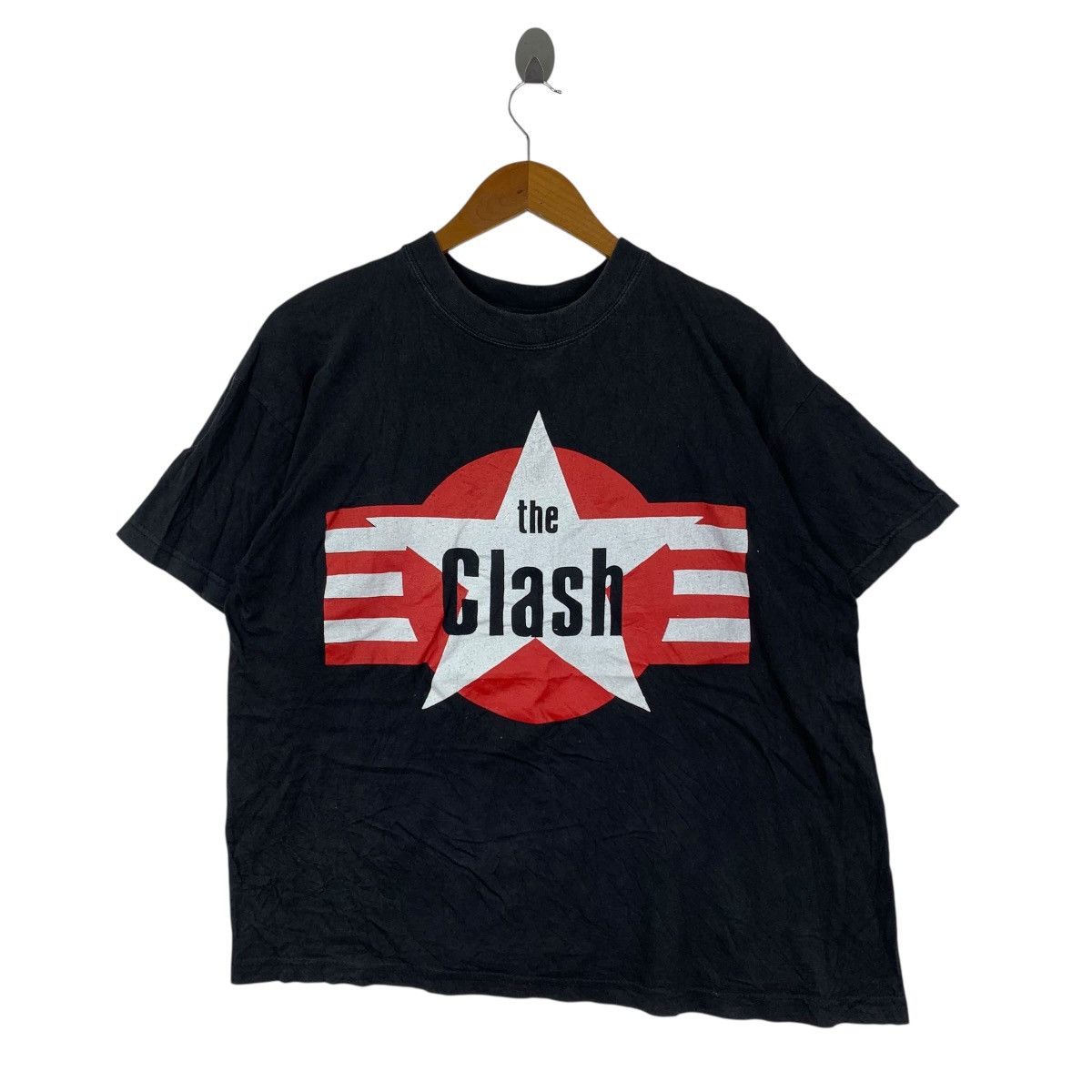 Vintage Vintage 90s THE CLASH Uk Punk Rock Band Tshirt Size US M / EU 48-50 / 2 - 1 Thumbnail
