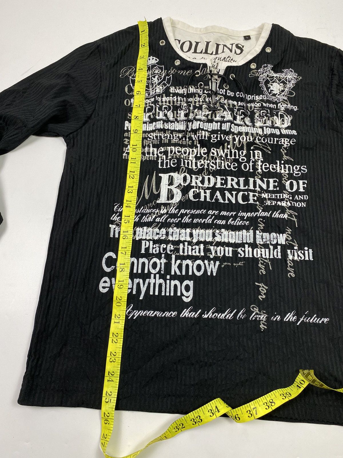 Hysteric Glamour vkei poem lace up longsleeve collins Size US M / EU 48-50 / 2 - 9 Thumbnail