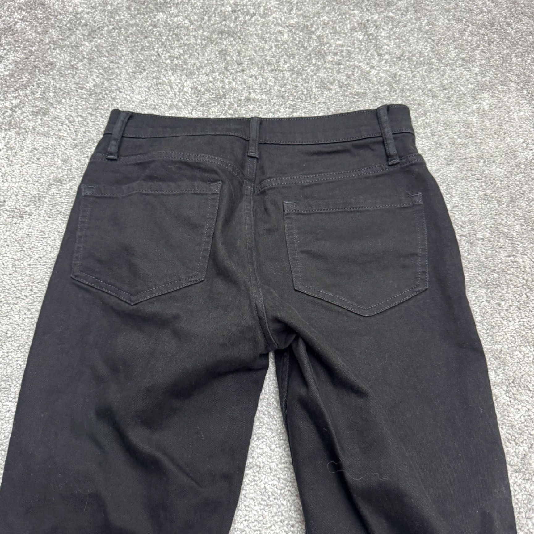 Outerknown OuterKnown S.E.A. Strand High Rise Skinny Jeans Womens 27 Black Stretch Denim | 5-Pocket Design | Button Zip Closure | Dark Wash Size 27" / US 4 / IT 40 - 3 Thumbnail