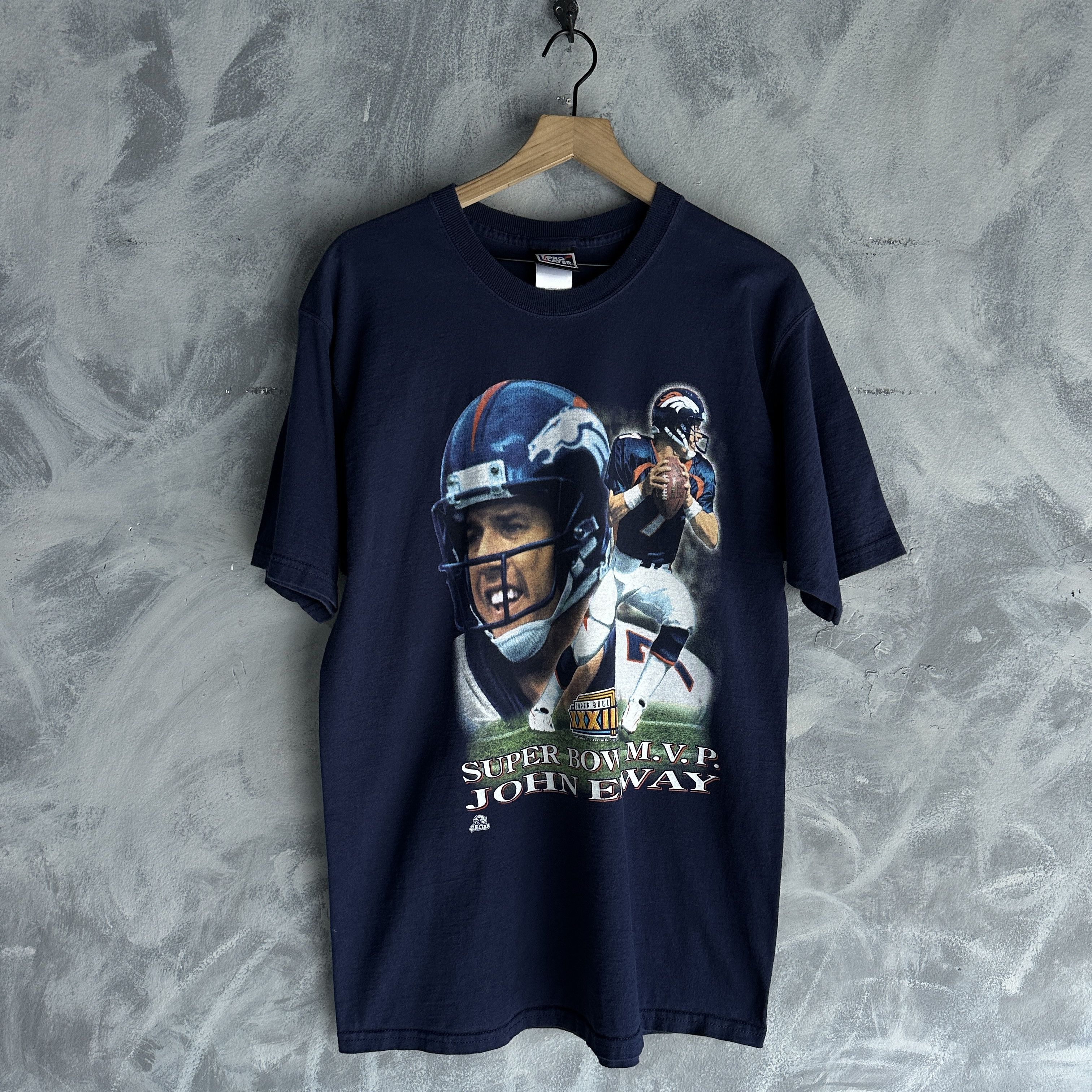 Pro Player Vtg John Elway T Shirt Super Bowl Pro Player Denver Broncos Size US L / EU 52-54 / 3 - 1 Thumbnail