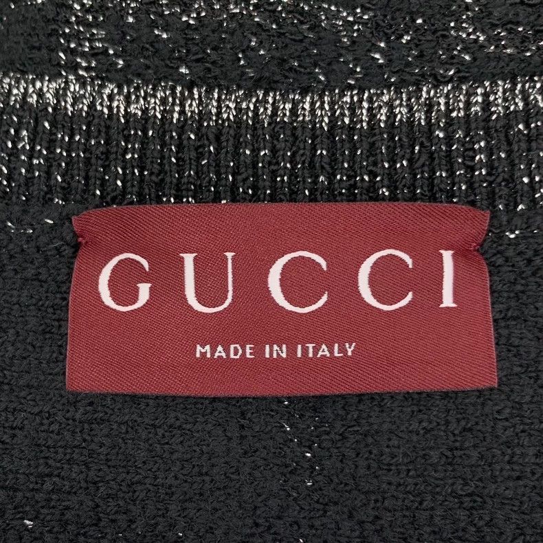 Gucci Gucci 24 black fine glitter plaid wool suspender sleeveless Size S / US 4 / IT 40 - 7 Thumbnail