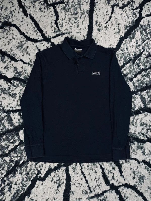 Barbour Barbour logo navy blue long sleeve polo shirt L Size US L / EU 52-54 / 3 - 1 Thumbnail