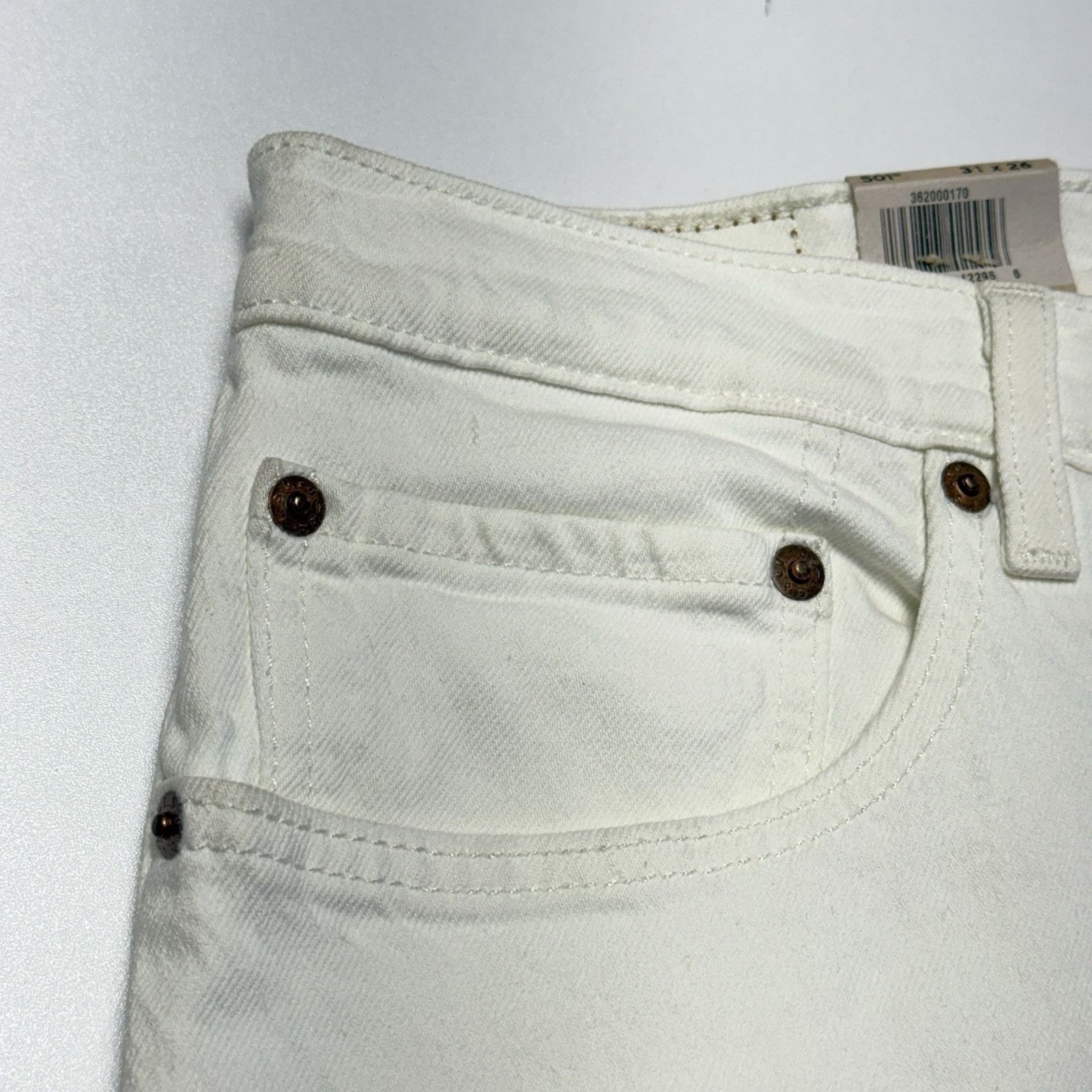 Levi's Levis 501 Jeans Womens 31x26 Straight High Waist Cropped New Size 31" - 3 Thumbnail