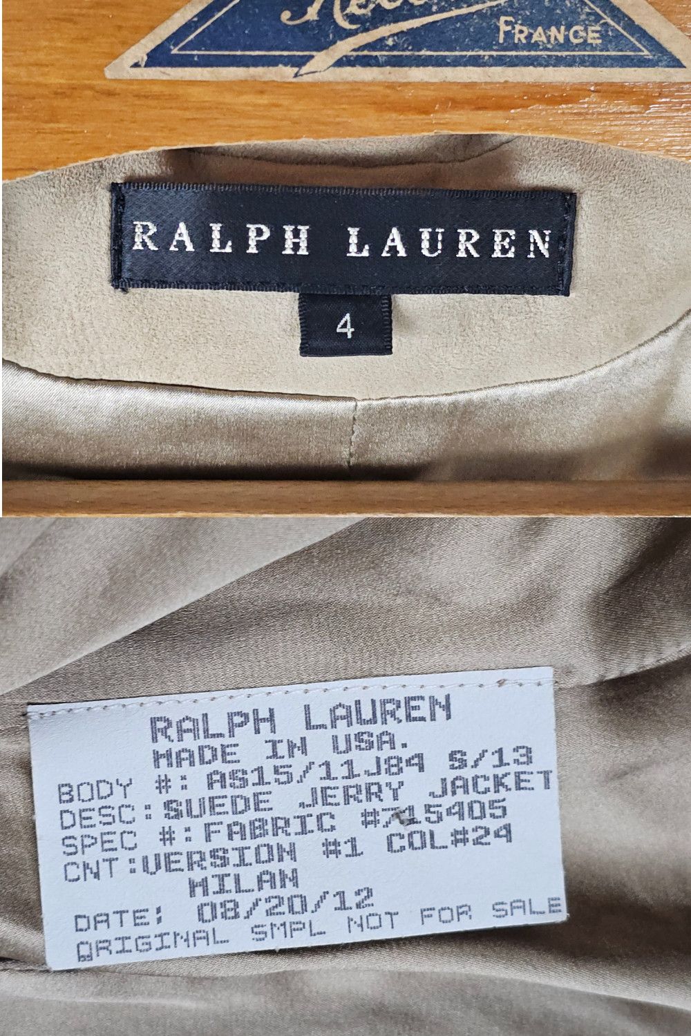 Ralph Lauren Black Label RL black label 2012 “Jerry” Suede Blazer - USA Made Sample Size S / US 4 / IT 40 - 4 Thumbnail