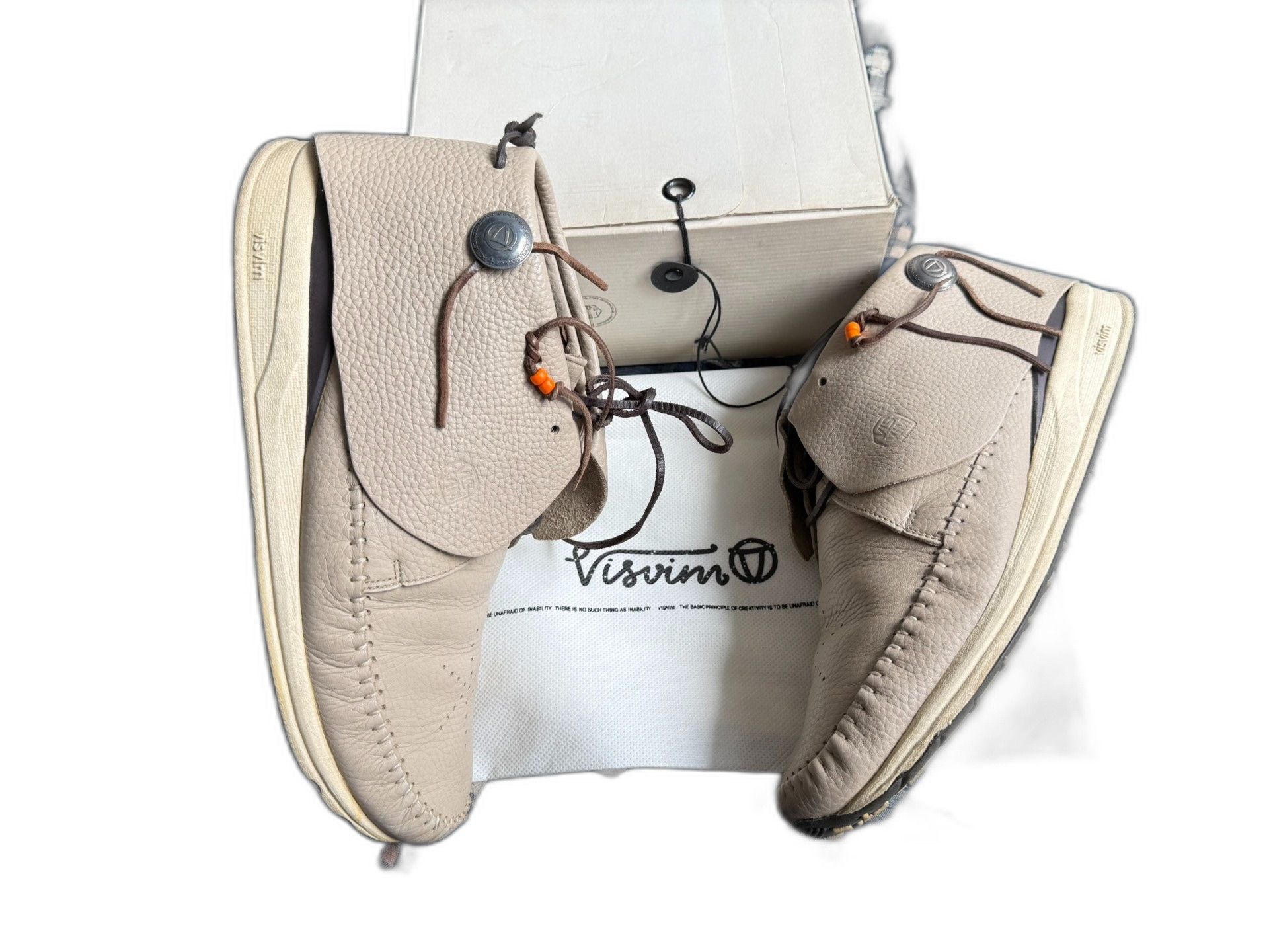 Visvim VISVIM FBT Silver Buckle Leather Sneakers Size US 11 / EU 44 - 1 Thumbnail
