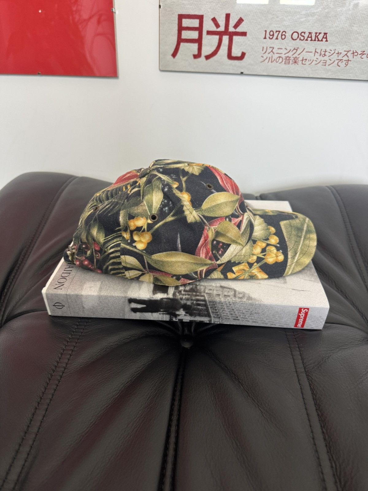 AMI AMI Paris Hat One Size Floar Print Washed Hat Cap Rare Size ONE SIZE - 4 Thumbnail