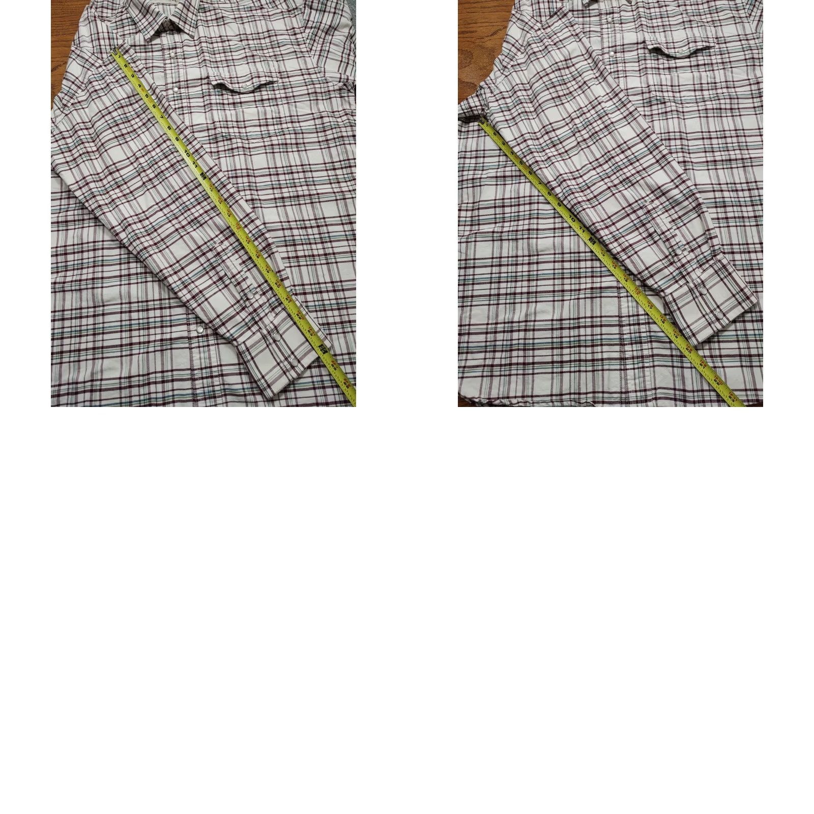 Cody James Cody James Shirt Mens XLT Big & Tall White Plaid Long Sleeve Western Pearl Snap Size US XL / EU 56 / 4 - 8 Thumbnail