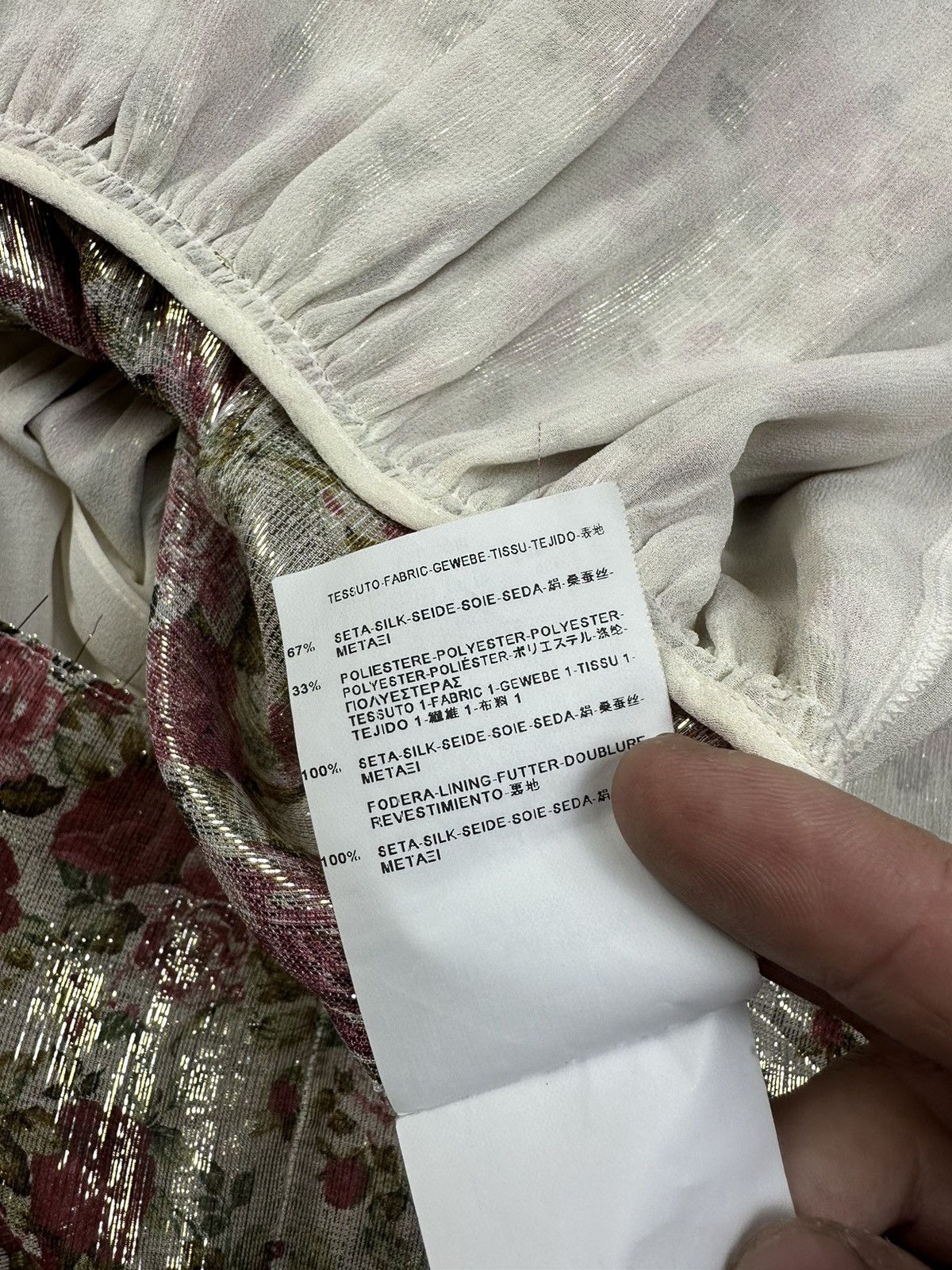 Saint Laurent Paris Saint Lauren floral silk dress Size S / US 4 / IT 40 - 7 Thumbnail