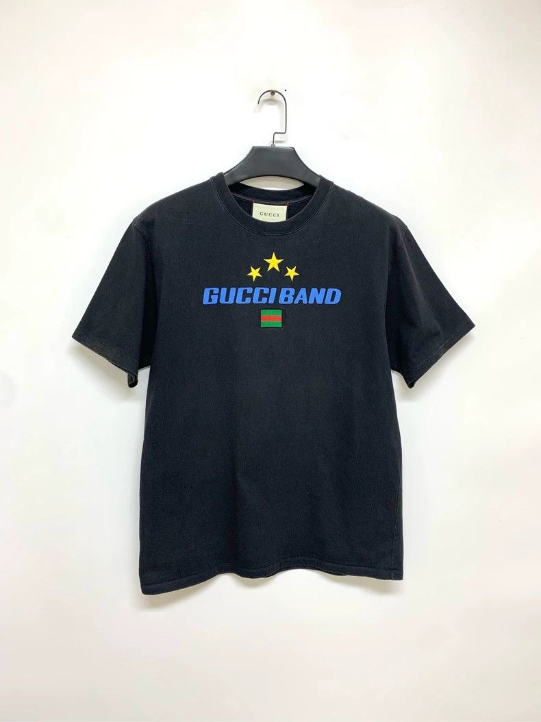 Gucci Gucci Black star embroidered T-shirt Size US L / EU 52-54 / 3 - 1 Thumbnail