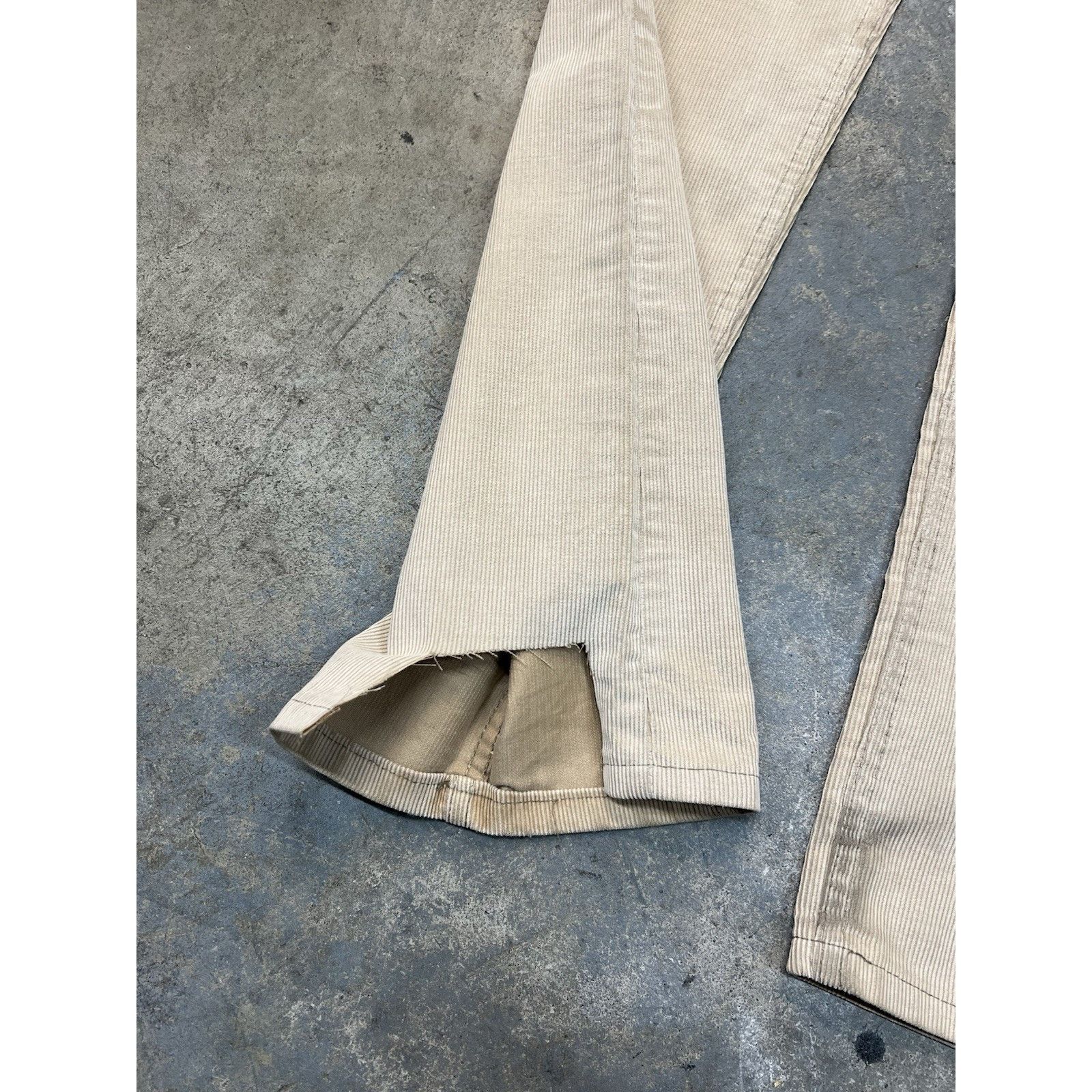 Levi's Vintage 80s Levis White Tag Beige Corduroy Pants 32x31 Rare Size US 32 / EU 48 - 6 Thumbnail