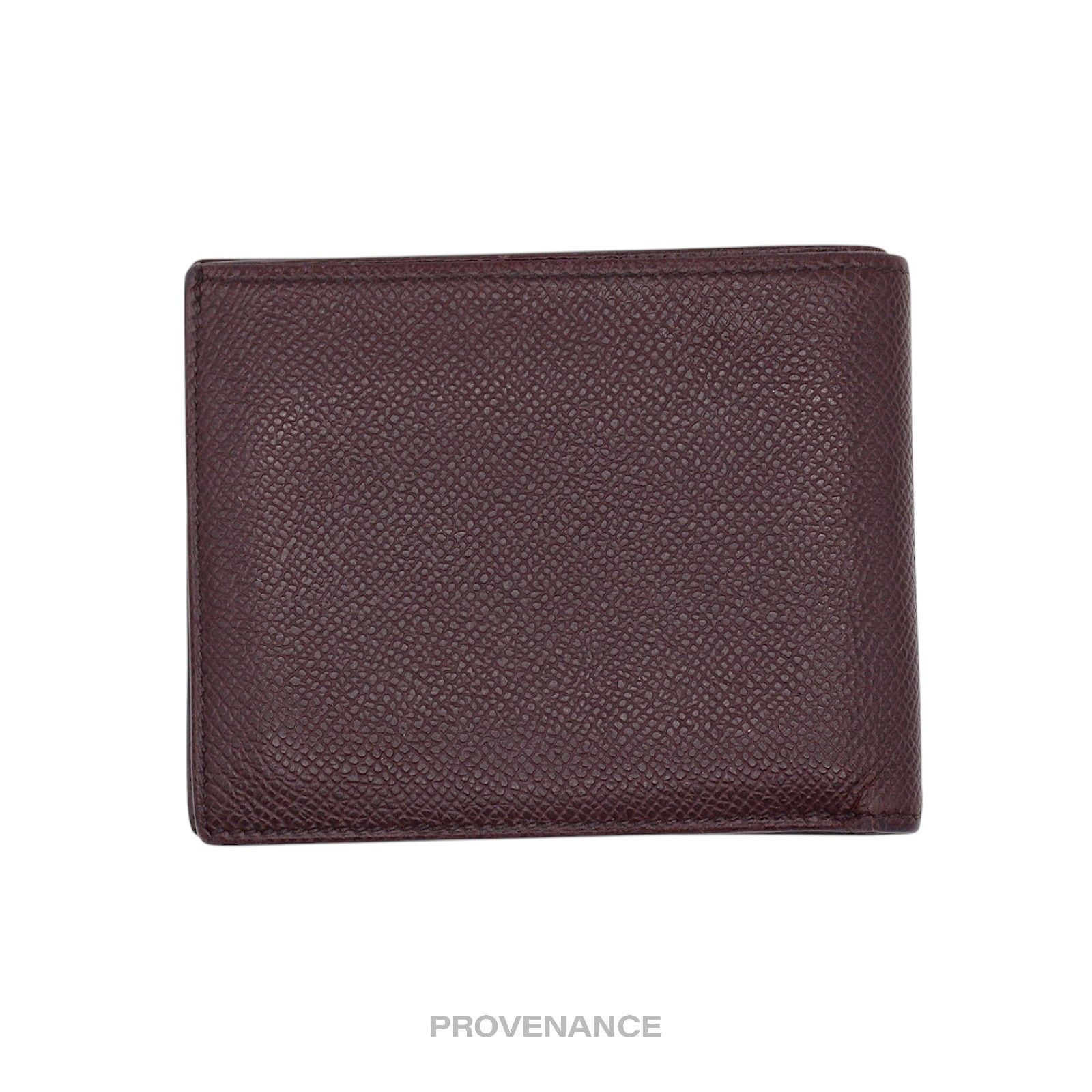 Hermes 🔴 Hermes Citizen Twill Compact Wallet - Bordeaux Epsom Size ONE SIZE - 3 Thumbnail