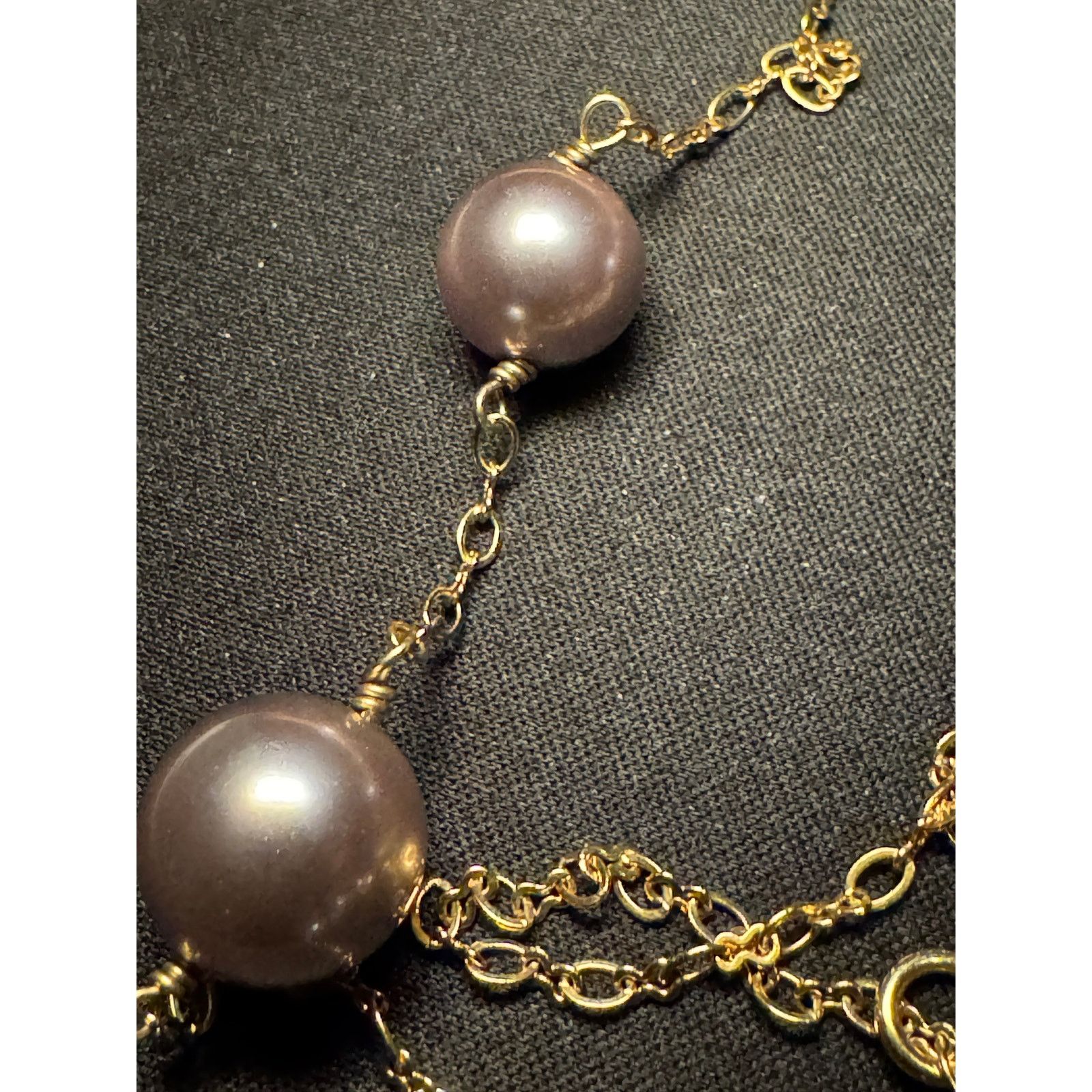 J.Crew J Crew Faux Pearl with Crystal Offset 35in Necklace Size ONE SIZE - 4 Thumbnail