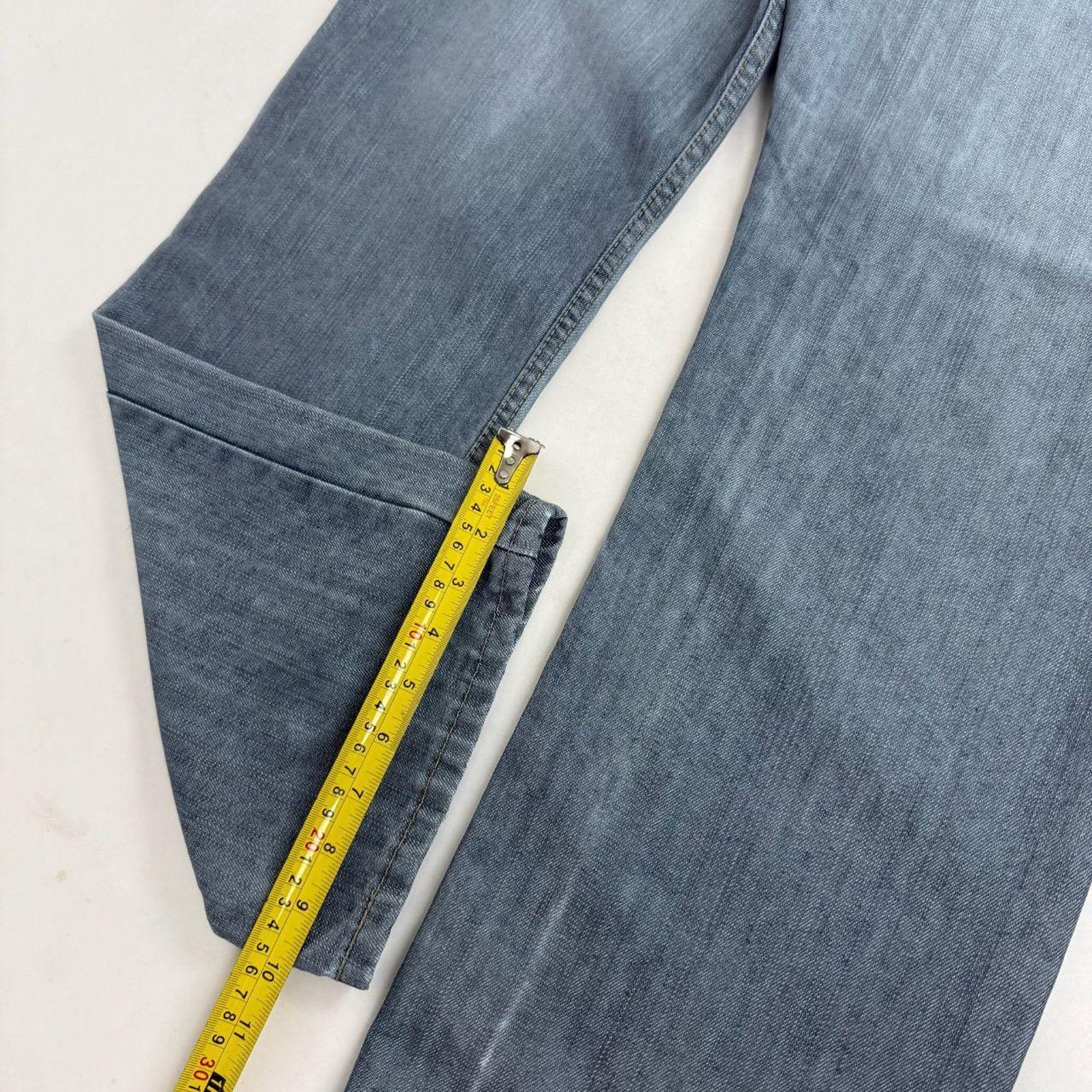 Japanese Brand Vintage y2k grunge archive baggy wide leg skater faded jeans Size US 36 / EU 52 - 4 Thumbnail