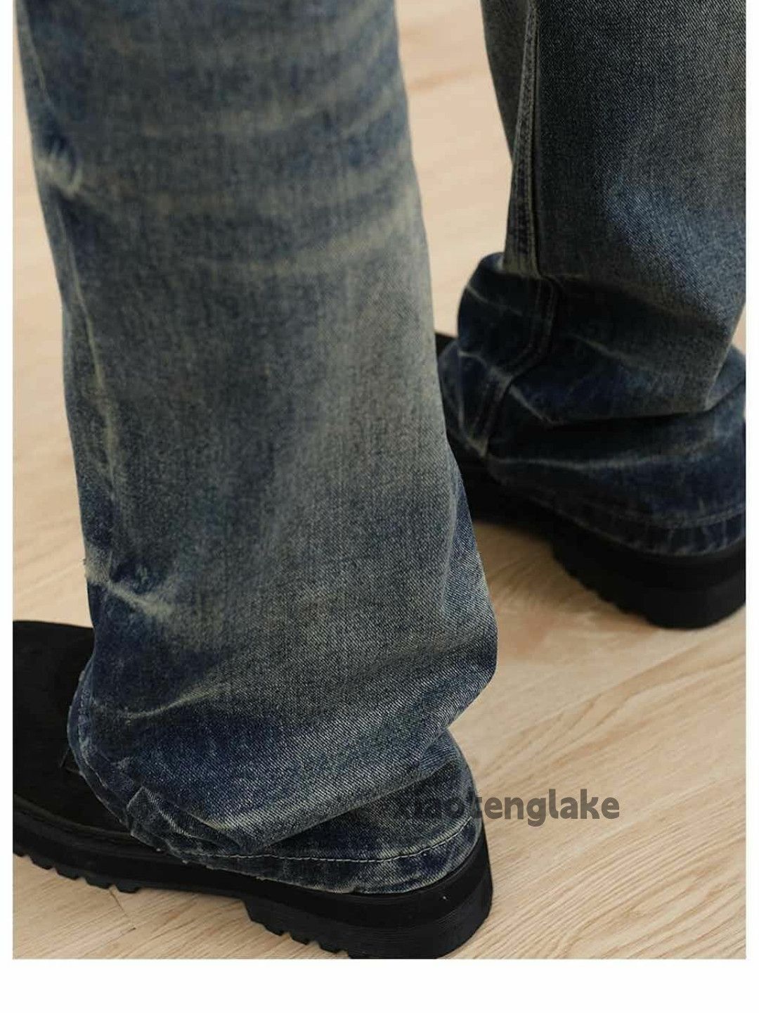 Jean washed faded y2k yuppie bootcut gradient jeans Size US 30 / EU 46 - 4 Thumbnail