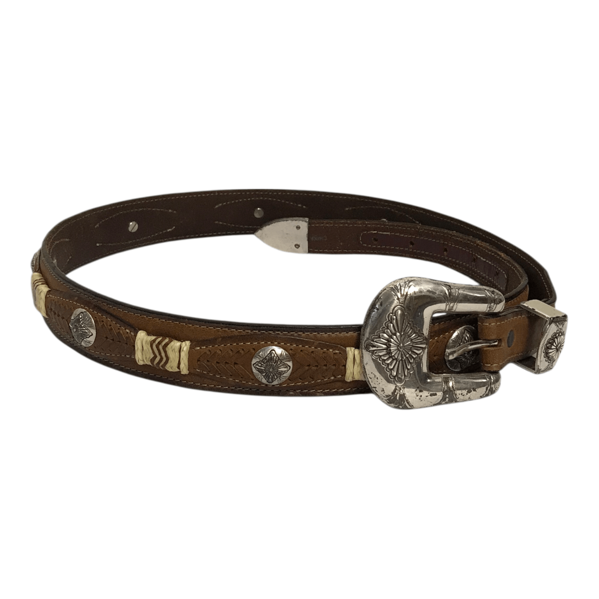 Tony Lama Tony Lama western Cowhide Leather Belt Size ONE SIZE - 1 Thumbnail