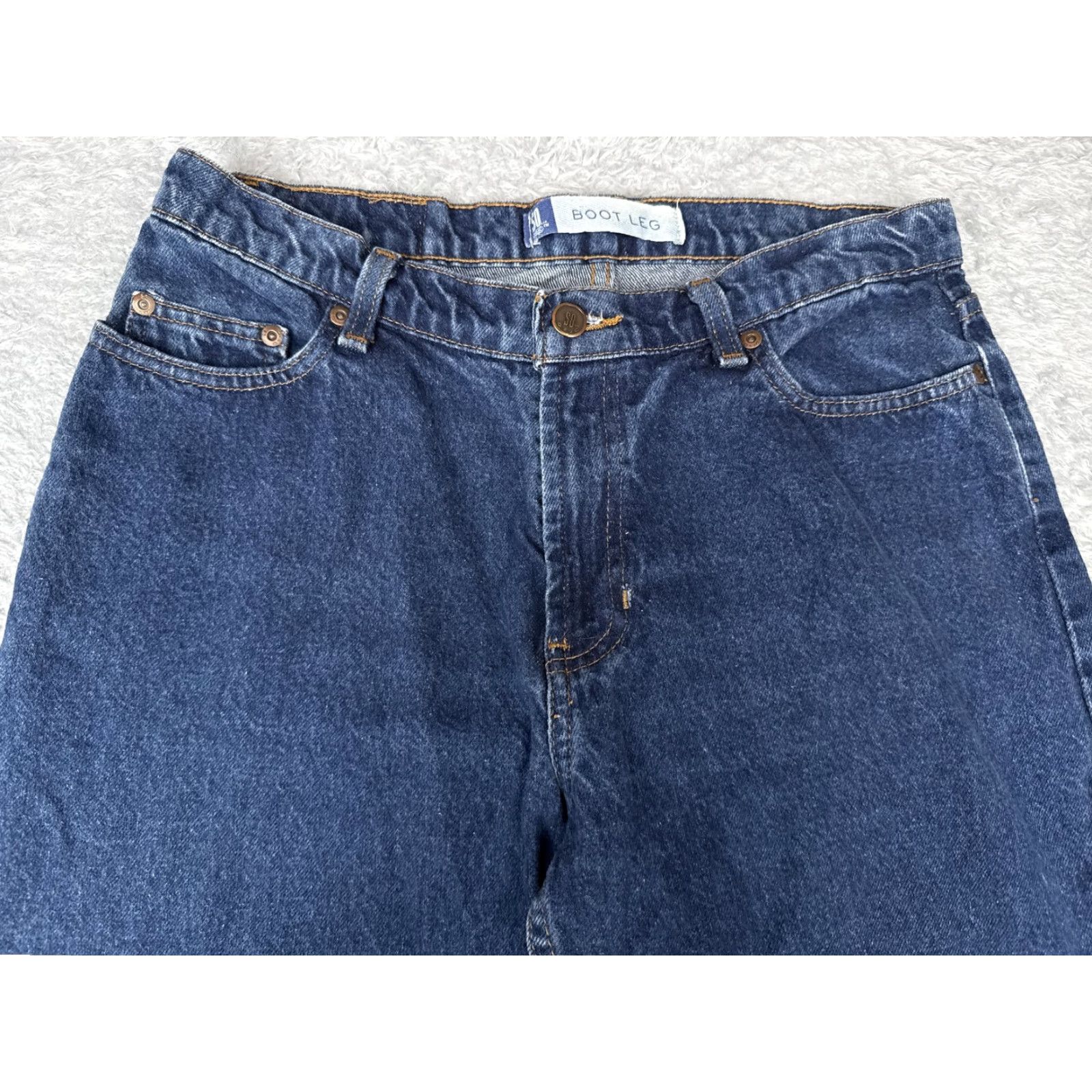 Denime SO Jeans Womens 9 Bootcut Jeans Blue Mid Rise 100% Cotton 5-Pocket Denim Boot Leg Casual Y2K Mens? Size 30" / US 8 / IT 44 - 4 Thumbnail