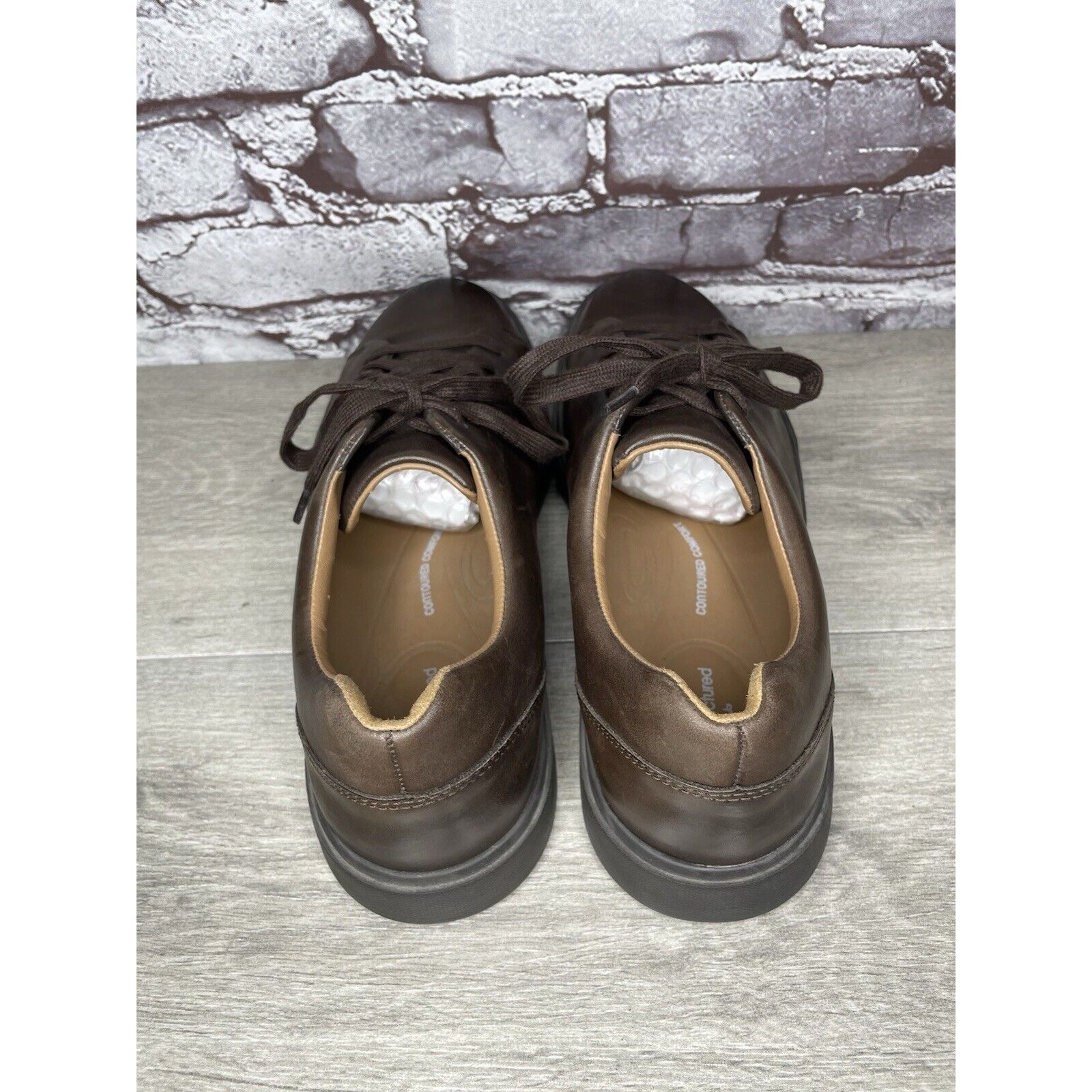 Clarks Clarks Unstructured Brown Leather Lace Up Casual Sneakers Sh Size US 11 / EU 44 - 7 Thumbnail