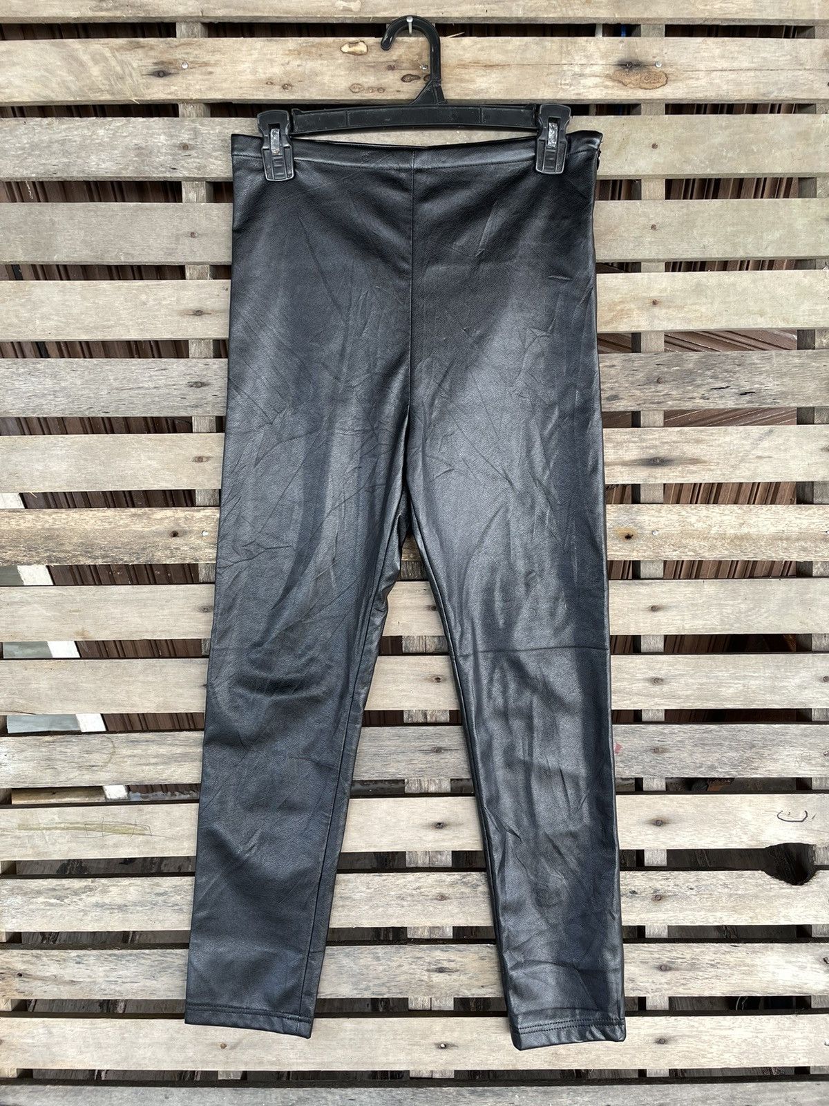 image of Jean Paul Gaultier For Sept Premieres Synthetic Leather in Black, Women's (Size 27)